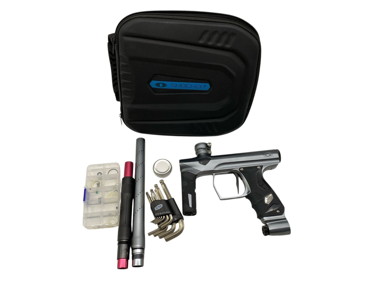 Used Sp Shocker Era Paintball Gun Grey Paintball Gun from CPXBrosPaintball Buy/Sell/Trade Paintball Markers, New Paintball Guns, Paintball Hoppers, Paintball Masks, and Hormesis Headbands