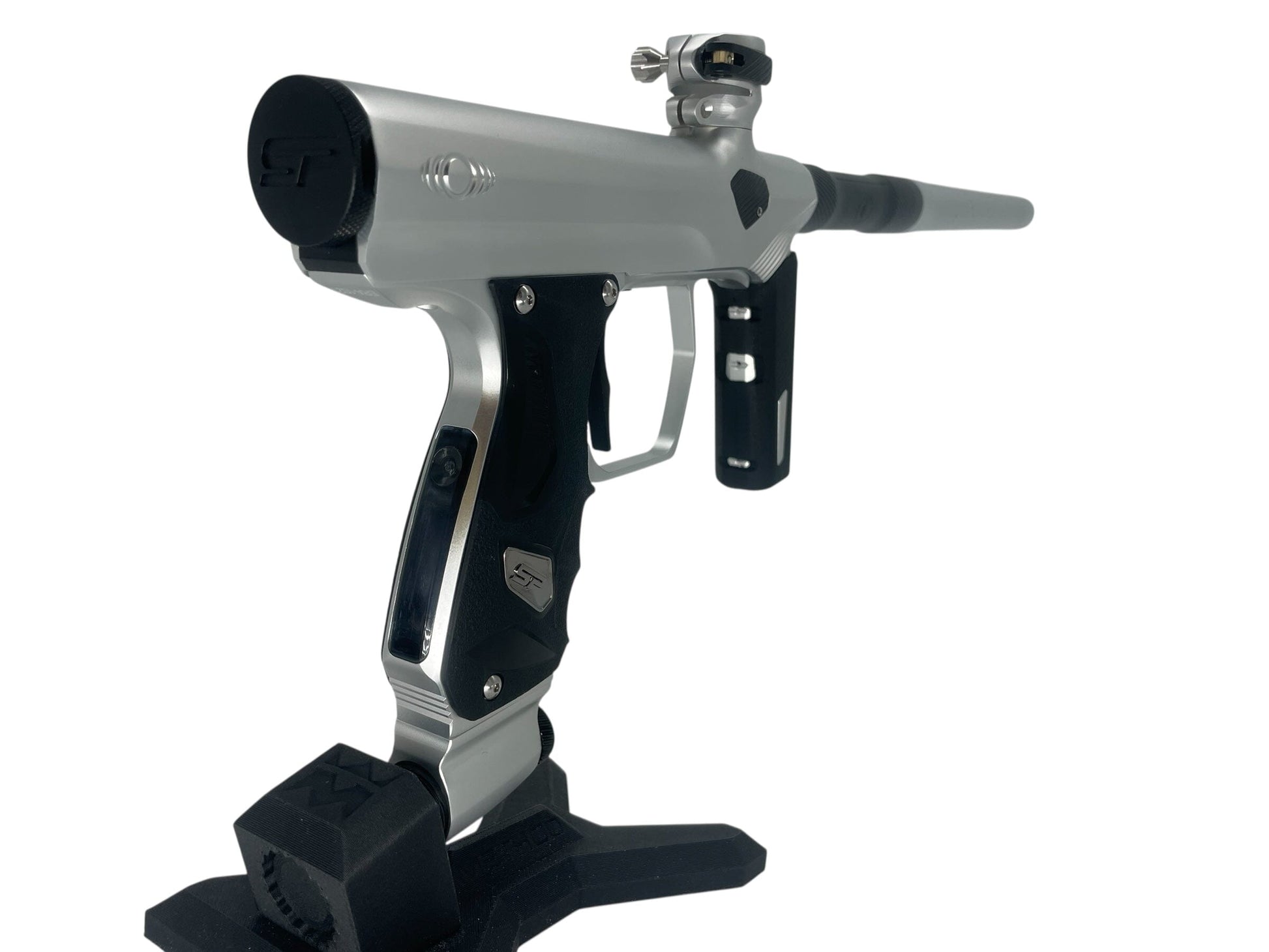 Used Sp Shocker Era Paintball Gun Silver/Black Paintball Gun from CPXBrosPaintball Buy/Sell/Trade Paintball Markers, New Paintball Guns, Paintball Hoppers, Paintball Masks, and Hormesis Headbands