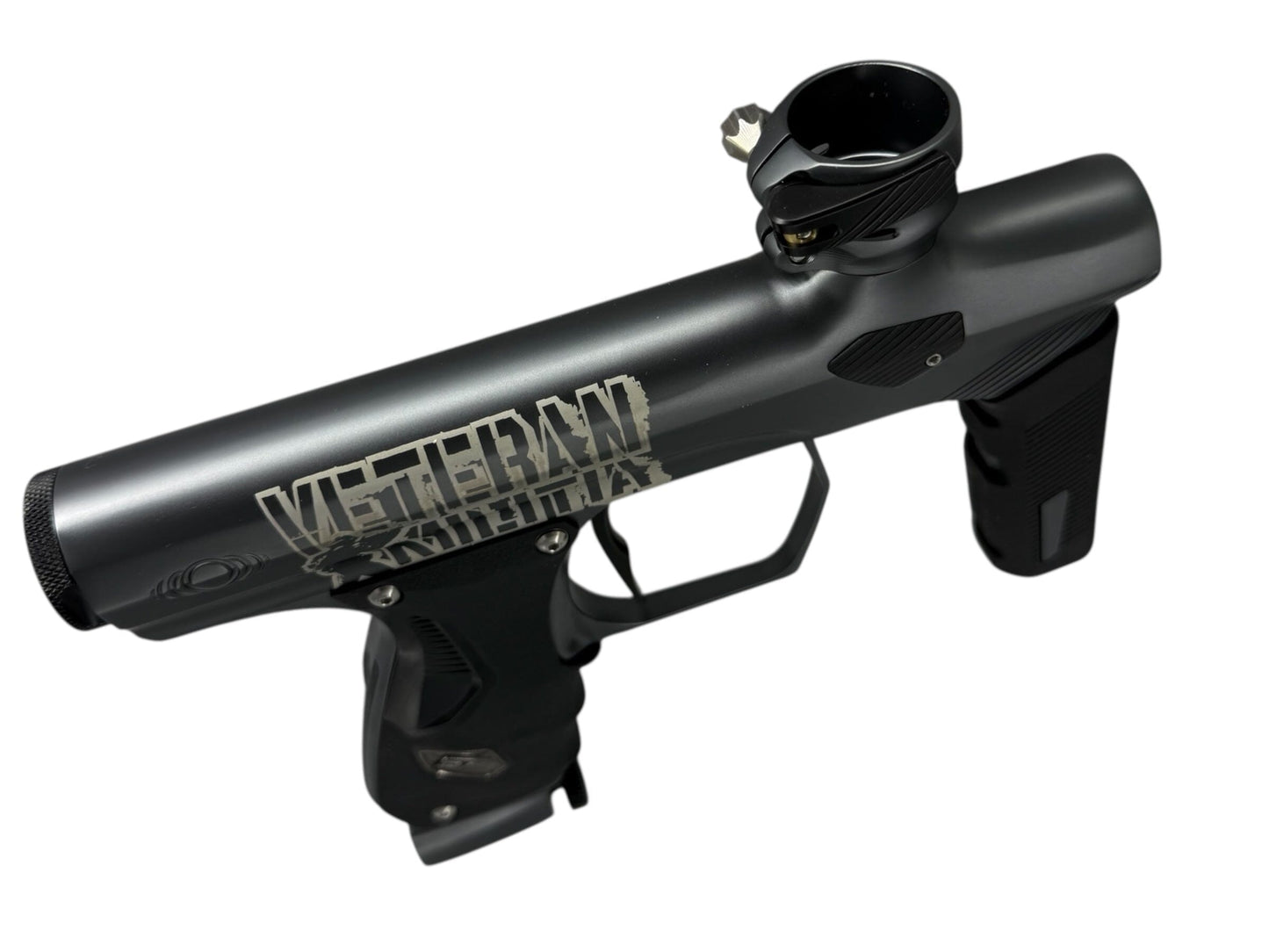 Used Sp Shocker Era Paintball Gun Veteren Militia Grey Paintball Gun from CPXBrosPaintball Buy/Sell/Trade Paintball Markers, New Paintball Guns, Paintball Hoppers, Paintball Masks, and Hormesis Headbands