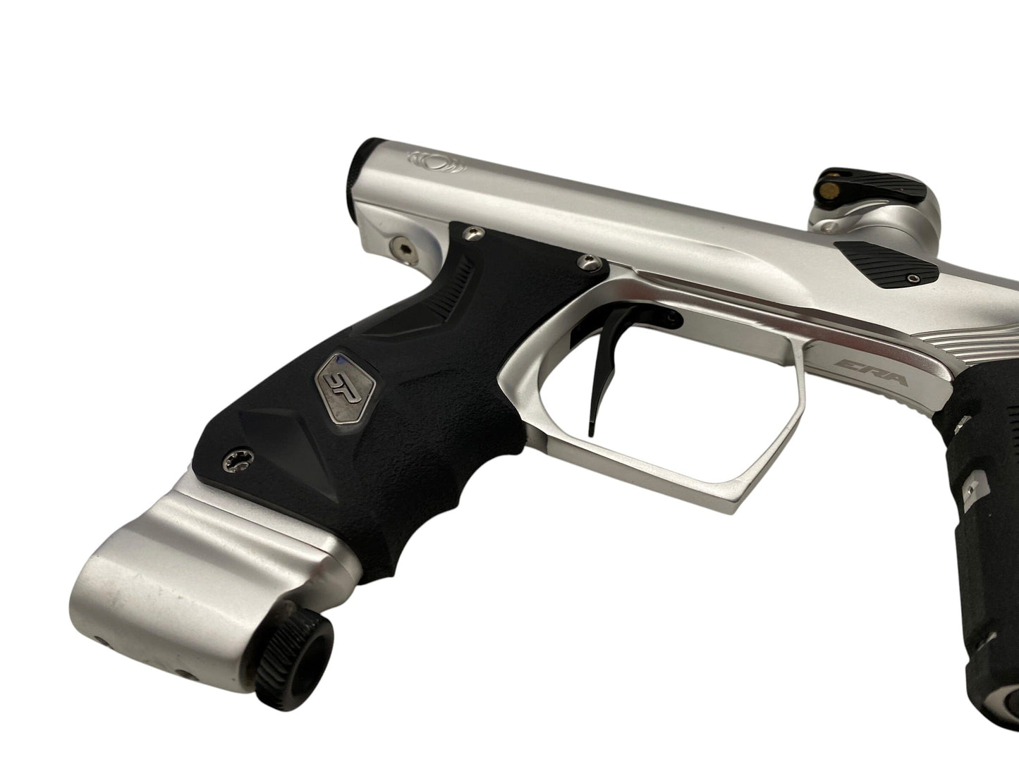 Used SP Shocker ERA Silver/Black Paintball Gun Paintball Gun from CPXBrosPaintball Buy/Sell/Trade Paintball Markers, New Paintball Guns, Paintball Hoppers, Paintball Masks, and Hormesis Headbands