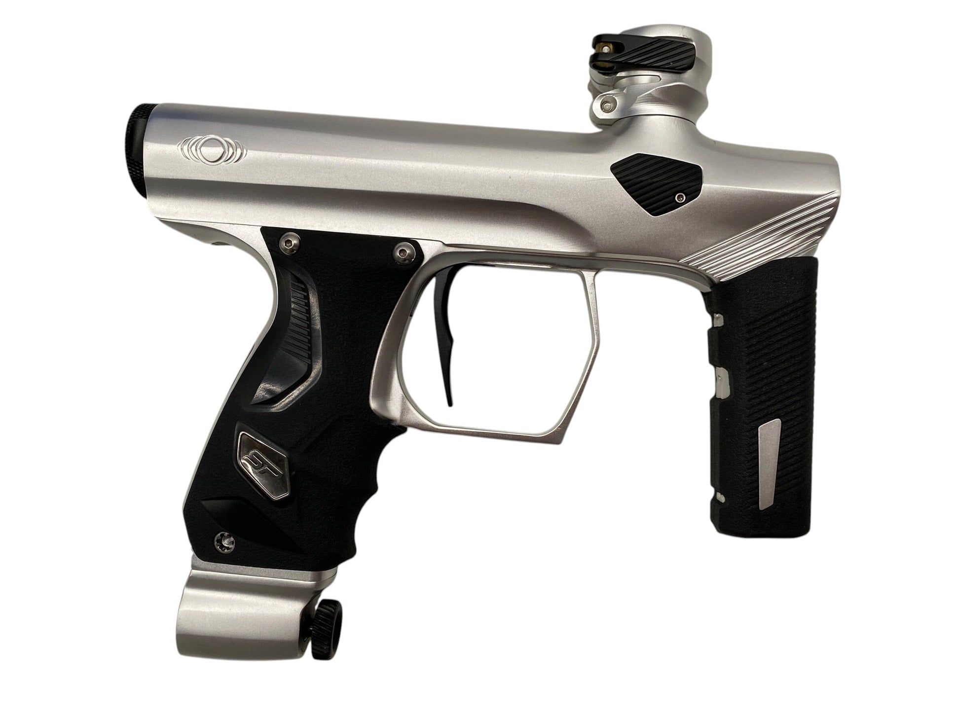 Used SP Shocker ERA Silver/Black Paintball Gun Paintball Gun from CPXBrosPaintball Buy/Sell/Trade Paintball Markers, New Paintball Guns, Paintball Hoppers, Paintball Masks, and Hormesis Headbands