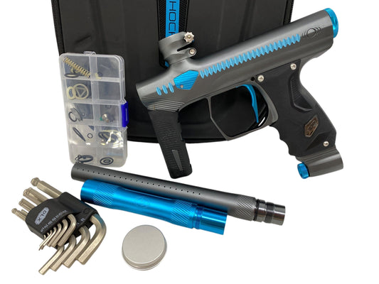 Used SP Shocker Method ERA Grey/Blue Paintball Gun Paintball Gun from CPXBrosPaintball Buy/Sell/Trade Paintball Markers, New Paintball Guns, Paintball Hoppers, Paintball Masks, and Hormesis Headbands