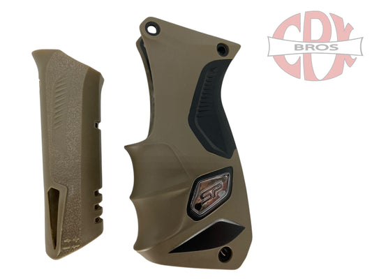 Used Sp Shocker Tan Brown Grips Paintball Gun from CPXBrosPaintball Buy/Sell/Trade Paintball Markers, New Paintball Guns, Paintball Hoppers, Paintball Masks, and Hormesis Headbands