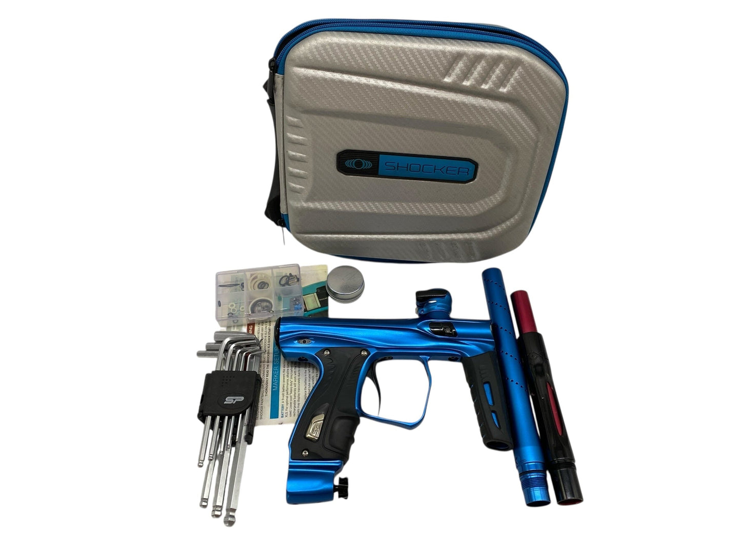 Used Sp Shocker Xls Paintball Gun Blue/Black Paintball Gun from CPXBrosPaintball Buy/Sell/Trade Paintball Markers, New Paintball Guns, Paintball Hoppers, Paintball Masks, and Hormesis Headbands