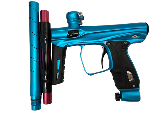 Used SP Shocker XLS Teal/black Paintball Gun Paintball Gun from CPXBrosPaintball Buy/Sell/Trade Paintball Markers, New Paintball Guns, Paintball Hoppers, Paintball Masks, and Hormesis Headbands