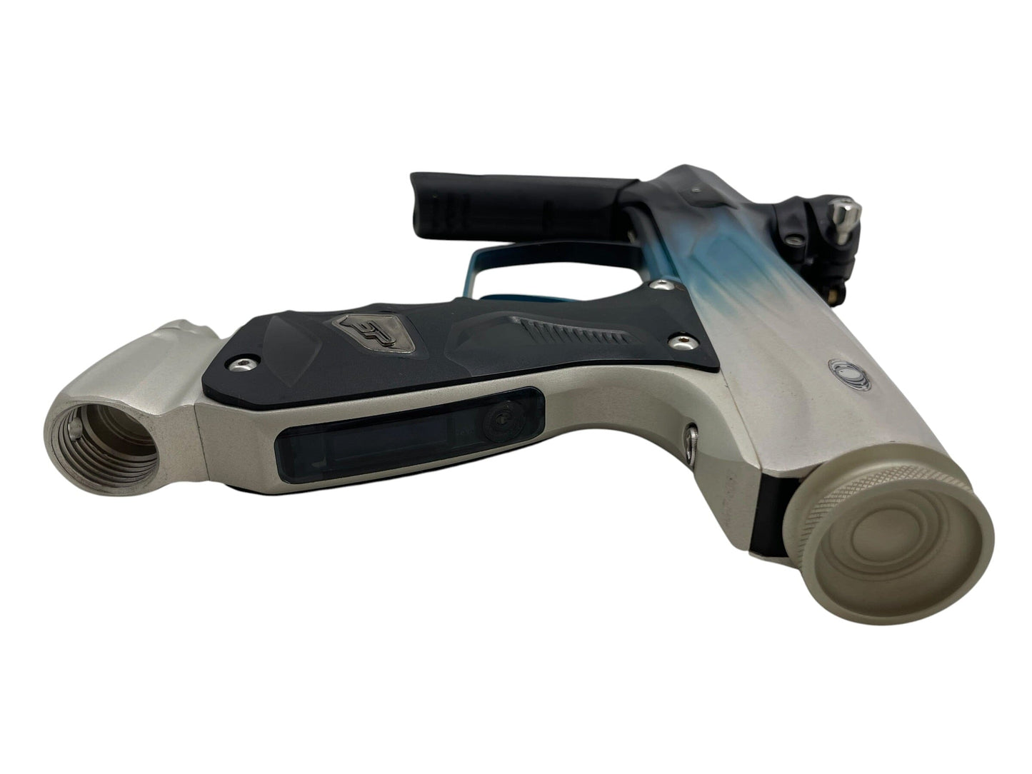 Used SP Smart Parts Shocker Amp Silver to Blue to Black Fade + Matching Mech Frame Paintball Gun Paintball Gun from CPXBrosPaintball Buy/Sell/Trade Paintball Markers, New Paintball Guns, Paintball Hoppers, Paintball Masks, and Hormesis Headbands