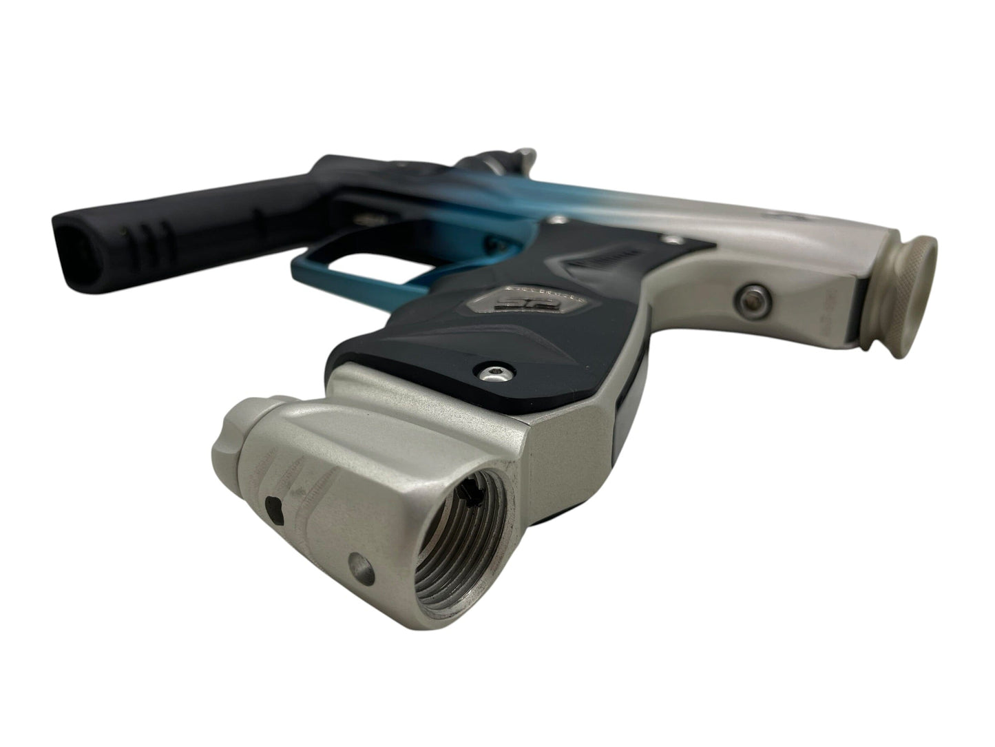 Used SP Smart Parts Shocker Amp Silver to Blue to Black Fade + Matching Mech Frame Paintball Gun Paintball Gun from CPXBrosPaintball Buy/Sell/Trade Paintball Markers, New Paintball Guns, Paintball Hoppers, Paintball Masks, and Hormesis Headbands