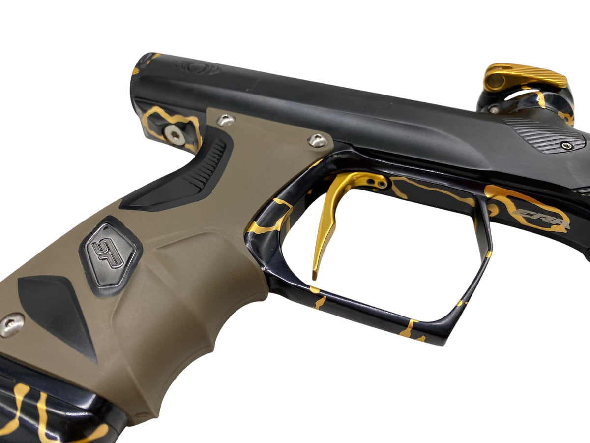 Used SP Smart Parts Shocker Era Black/Liquid Gold Paintball Gun Paintball Gun from CPXBrosPaintball Buy/Sell/Trade Paintball Markers, New Paintball Guns, Paintball Hoppers, Paintball Masks, and Hormesis Headbands