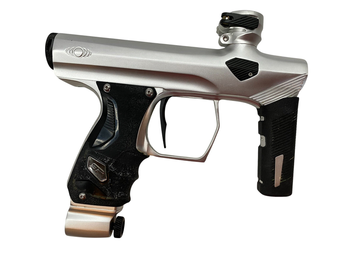 Used SP Smart Parts Shocker Era Silver/Black Paintball Gun Paintball Gun from CPXBrosPaintball Buy/Sell/Trade Paintball Markers, New Paintball Guns, Paintball Hoppers, Paintball Masks, and Hormesis Headbands