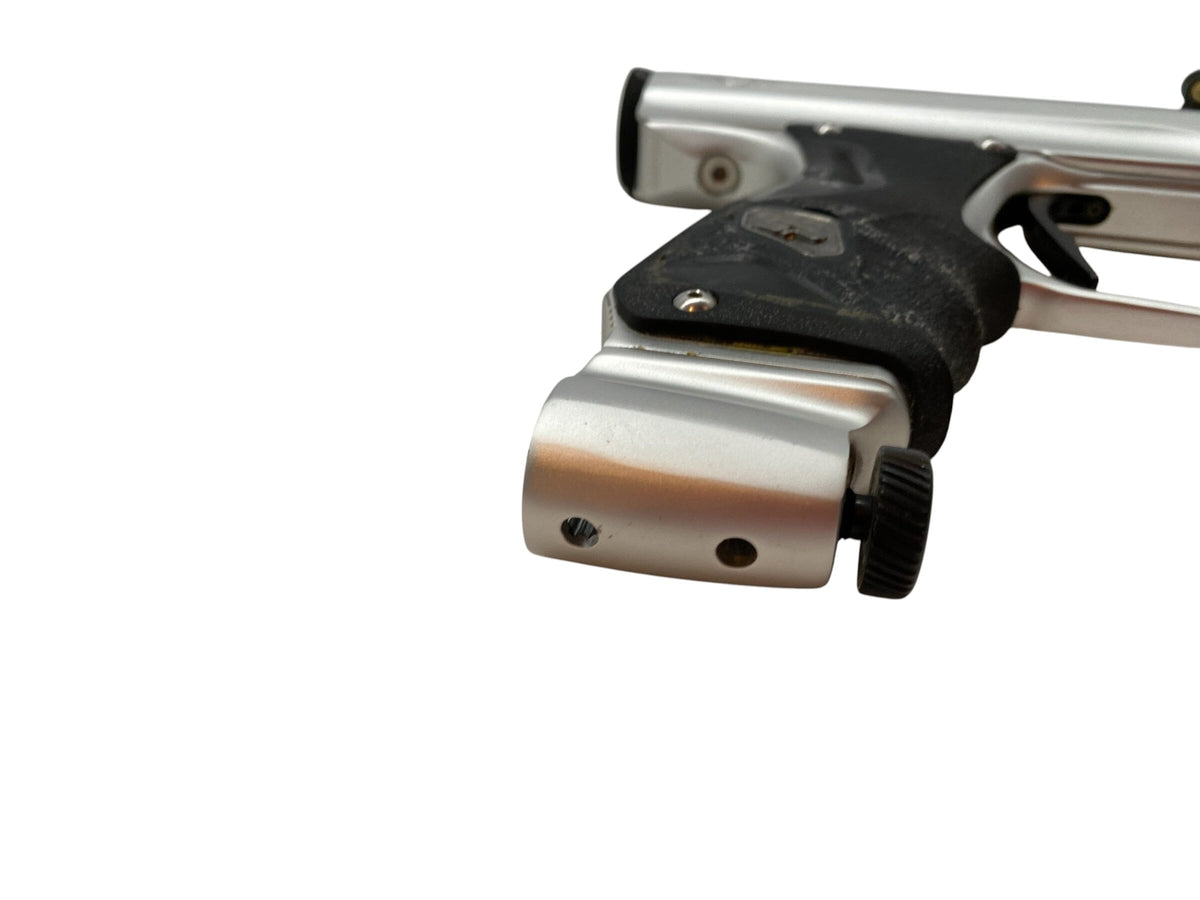 Used SP Smart Parts Shocker Era Silver/Black Paintball Gun Paintball Gun from CPXBrosPaintball Buy/Sell/Trade Paintball Markers, New Paintball Guns, Paintball Hoppers, Paintball Masks, and Hormesis Headbands