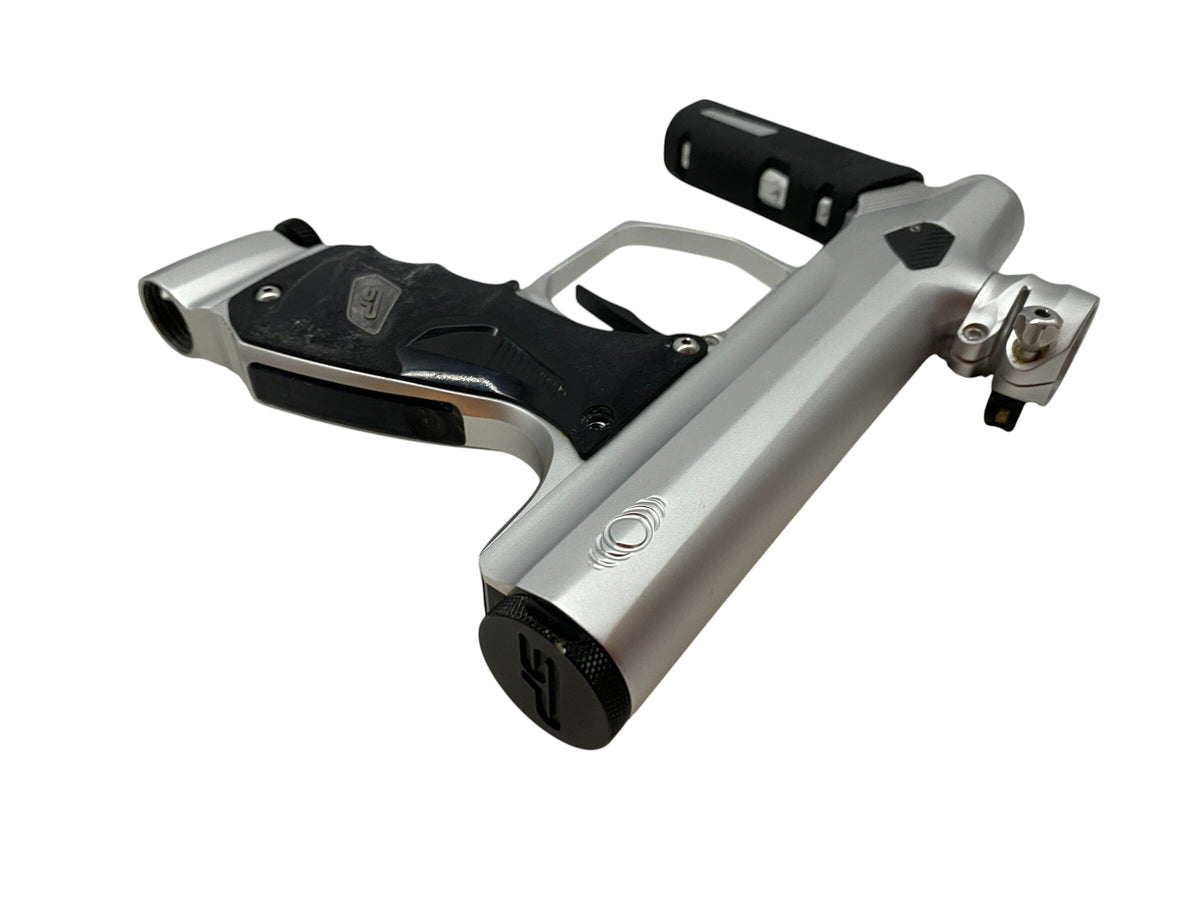 Used SP Smart Parts Shocker Era Silver/Black Paintball Gun Paintball Gun from CPXBrosPaintball Buy/Sell/Trade Paintball Markers, New Paintball Guns, Paintball Hoppers, Paintball Masks, and Hormesis Headbands