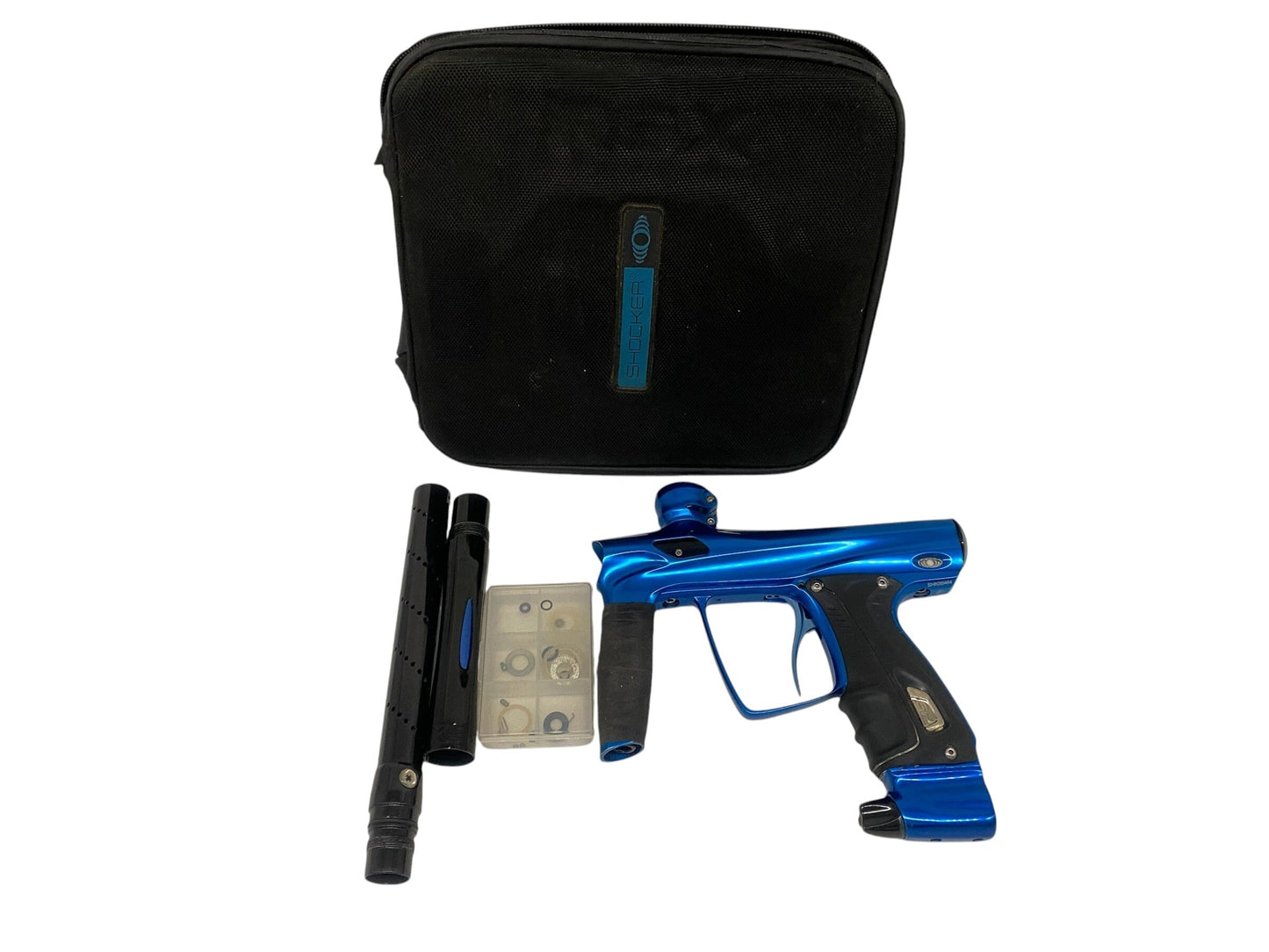 Used SP Smart Parts Shocker RSX Blue / Black Paintball Gun Paintball Gun from CPXBrosPaintball Buy/Sell/Trade Paintball Markers, New Paintball Guns, Paintball Hoppers, Paintball Masks, and Hormesis Headbands