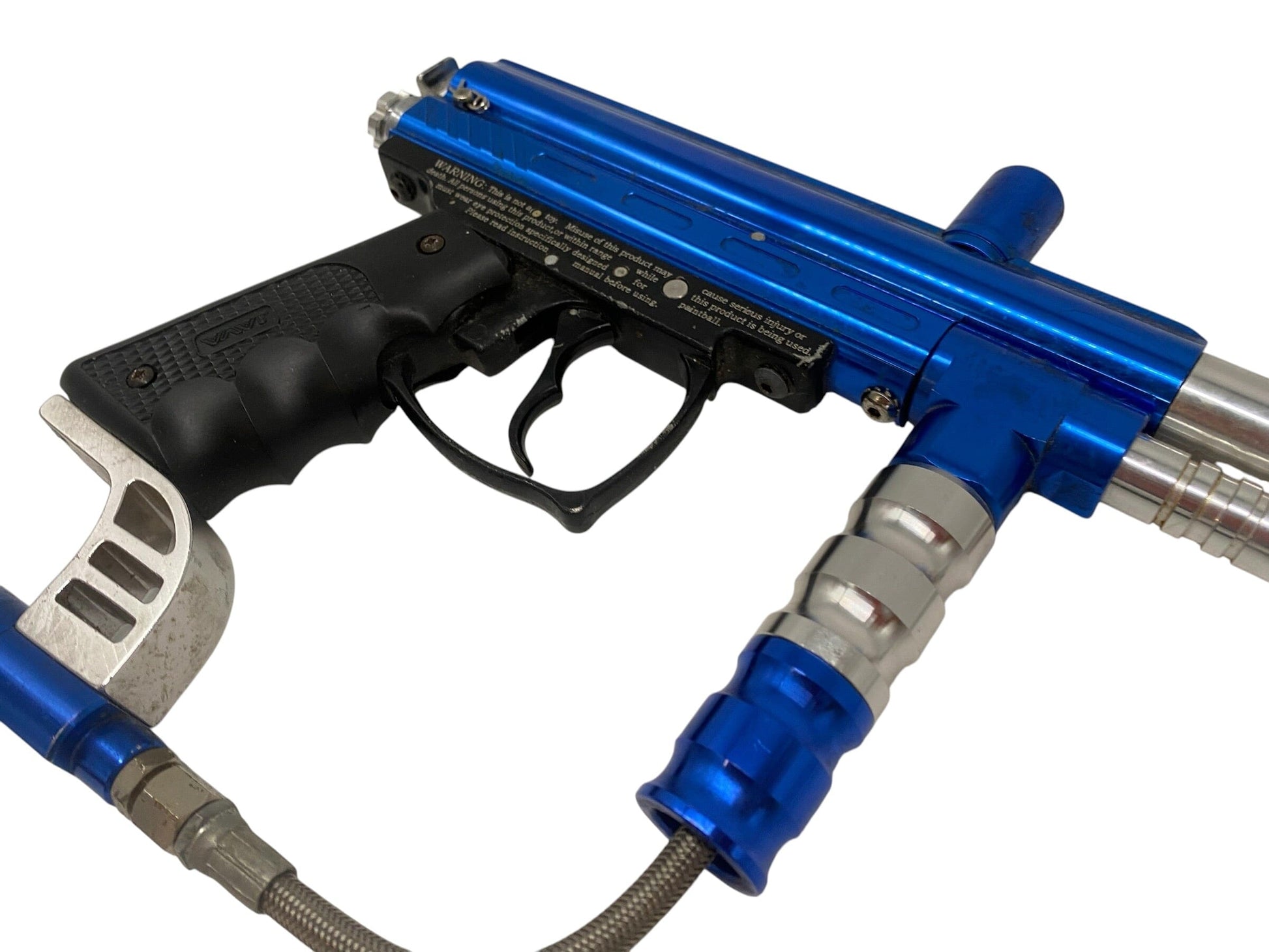 Used Spyder Extra Blue/Silver Paintball Gun Paintball Gun from CPXBrosPaintball Buy/Sell/Trade Paintball Markers, New Paintball Guns, Paintball Hoppers, Paintball Masks, and Hormesis Headbands