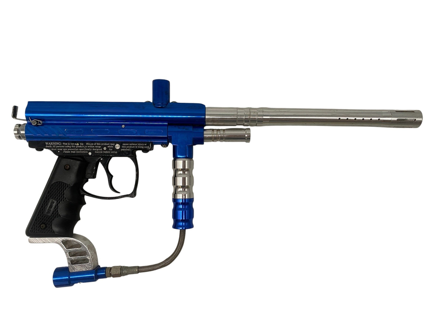 Used Spyder Extra Blue/Silver Paintball Gun Paintball Gun from CPXBrosPaintball Buy/Sell/Trade Paintball Markers, New Paintball Guns, Paintball Hoppers, Paintball Masks, and Hormesis Headbands