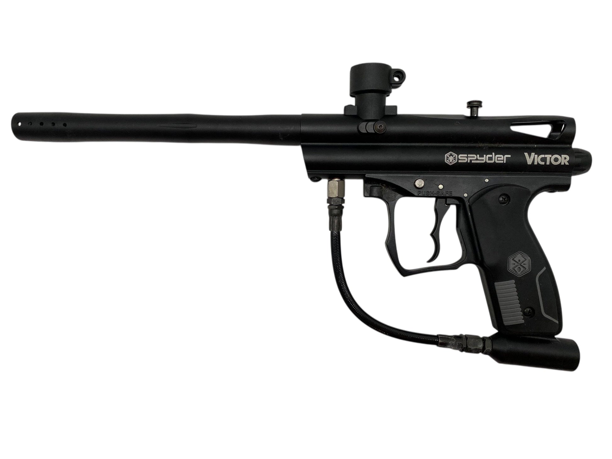Used Spyder Victor Paintball Gun Black Paintball Gun from CPXBrosPaintball Buy/Sell/Trade Paintball Markers, New Paintball Guns, Paintball Hoppers, Paintball Masks, and Hormesis Headbands
