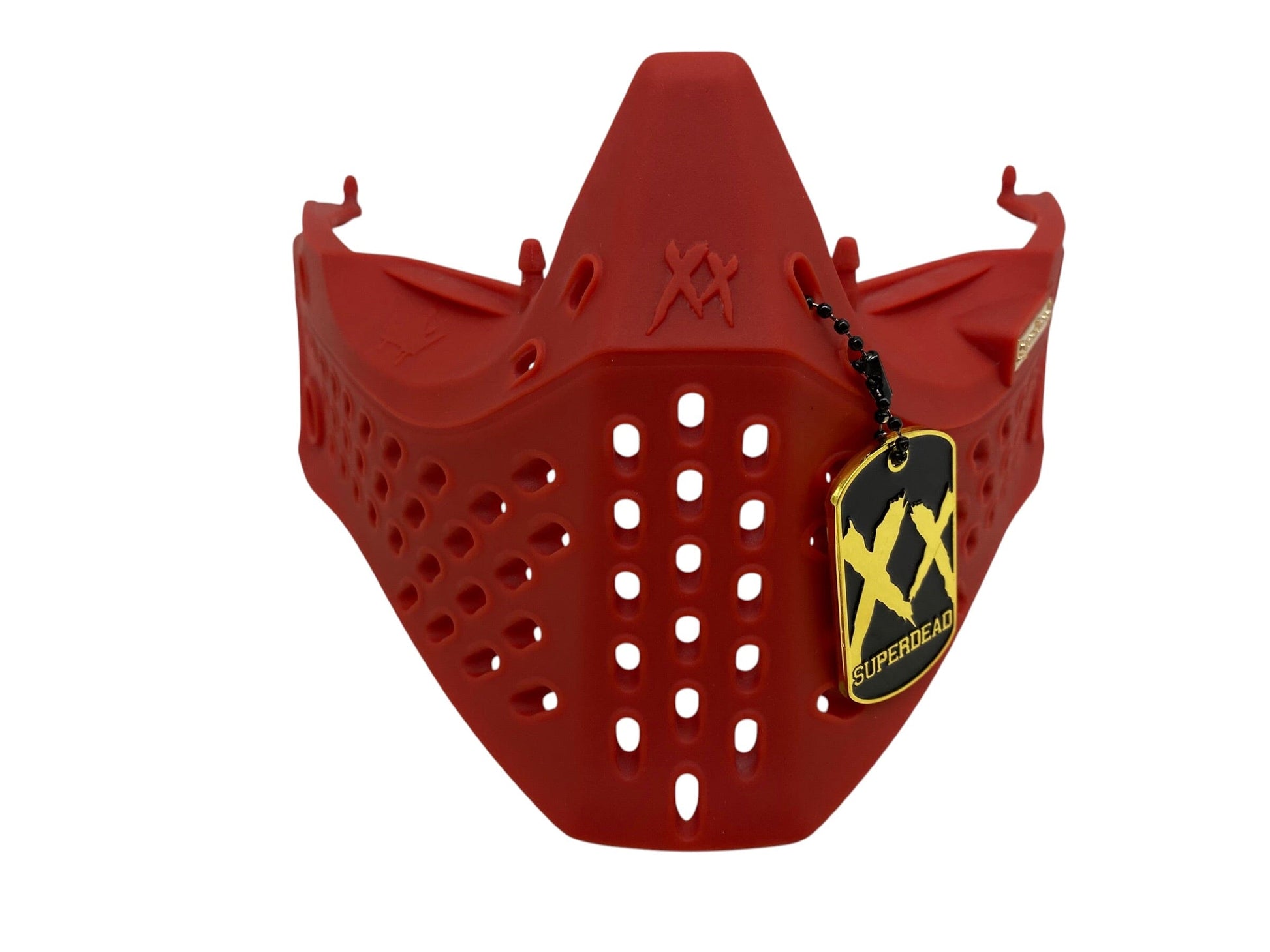 Used SUPERDEAD Red Primo Bottoms/Ears/Bag/Chin Strap Paintball Gun from CPXBrosPaintball Buy/Sell/Trade Paintball Markers, New Paintball Guns, Paintball Hoppers, Paintball Masks, and Hormesis Headbands