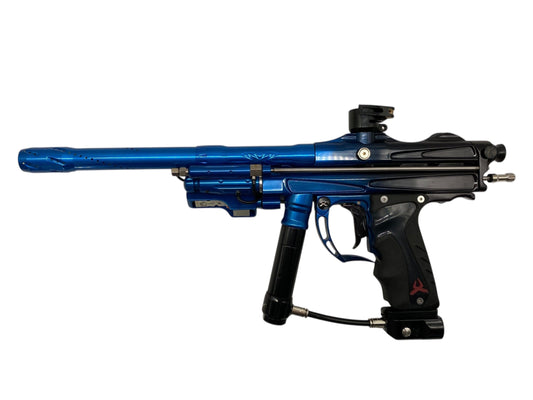 Used System X Autococker E Blade Paintball Gun Blue/Black Fade Paintball Gun from CPXBrosPaintball Buy/Sell/Trade Paintball Markers, New Paintball Guns, Paintball Hoppers, Paintball Masks, and Hormesis Headbands