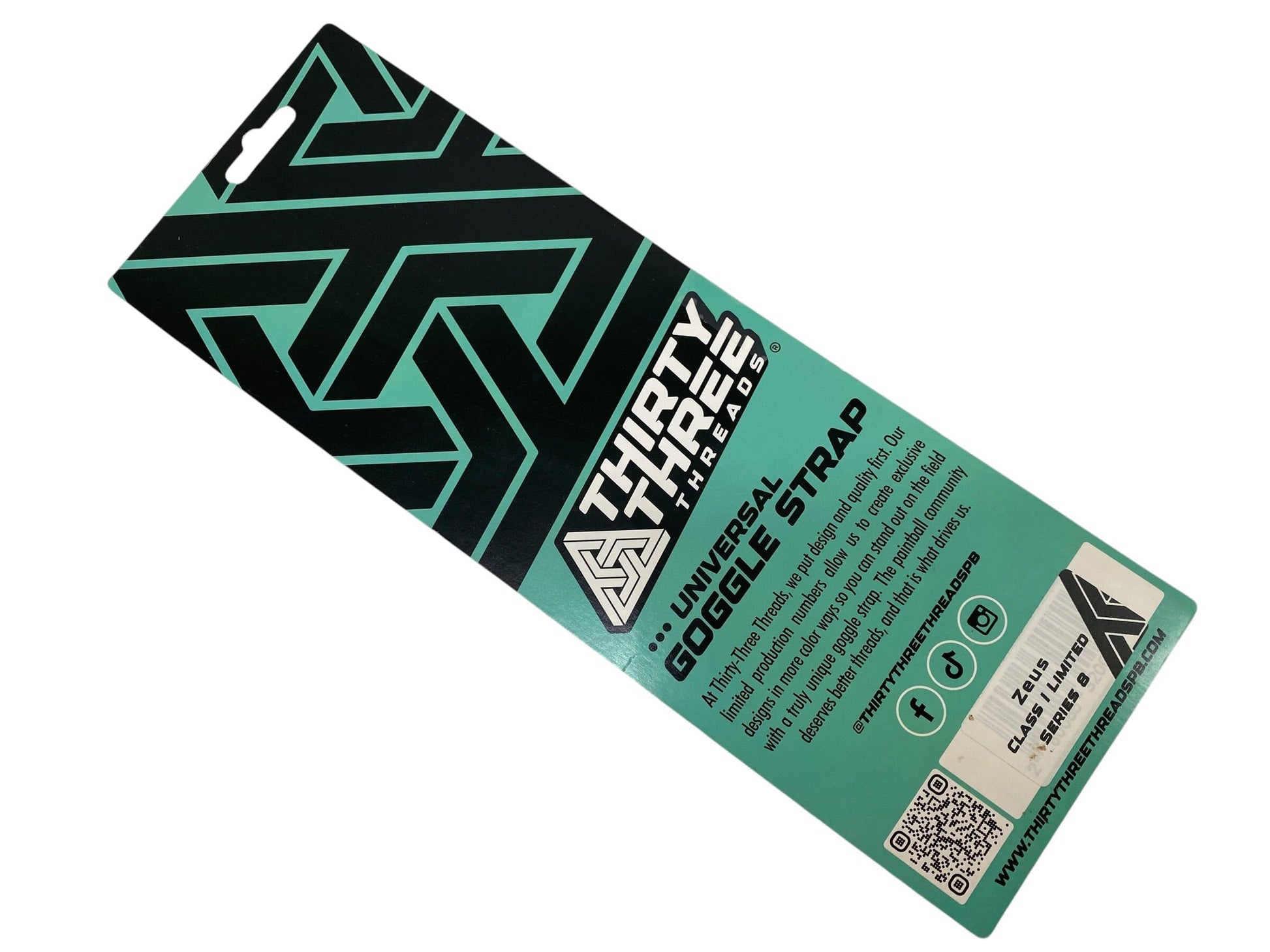 Used THIRTY THREE THREADS Mask Strap : Zeus CLASS I LIMITED SERIES 8 Paintball Gun from CPXBrosPaintball Buy/Sell/Trade Paintball Markers, New Paintball Guns, Paintball Hoppers, Paintball Masks, and Hormesis Headbands