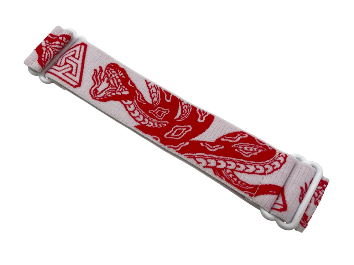 Used THIRTY THREE THREADS Paintball Mask Strap Red Snake Paintball Gun from CPXBrosPaintball Buy/Sell/Trade Paintball Markers, New Paintball Guns, Paintball Hoppers, Paintball Masks, and Hormesis Headbands