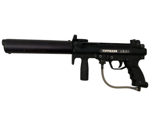 Used Tippmann A-5 FlatLine Barrel Paintball Gun Paintball Gun from CPXBrosPaintball Buy/Sell/Trade Paintball Markers, New Paintball Guns, Paintball Hoppers, Paintball Masks, and Hormesis Headbands