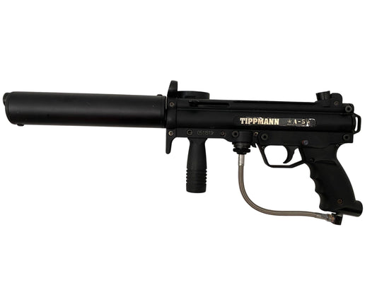 Used Tippmann A5 Flat Line Barrel Paintball Gun Paintball Gun from CPXBrosPaintball Buy/Sell/Trade Paintball Markers, New Paintball Guns, Paintball Hoppers, Paintball Masks, and Hormesis Headbands
