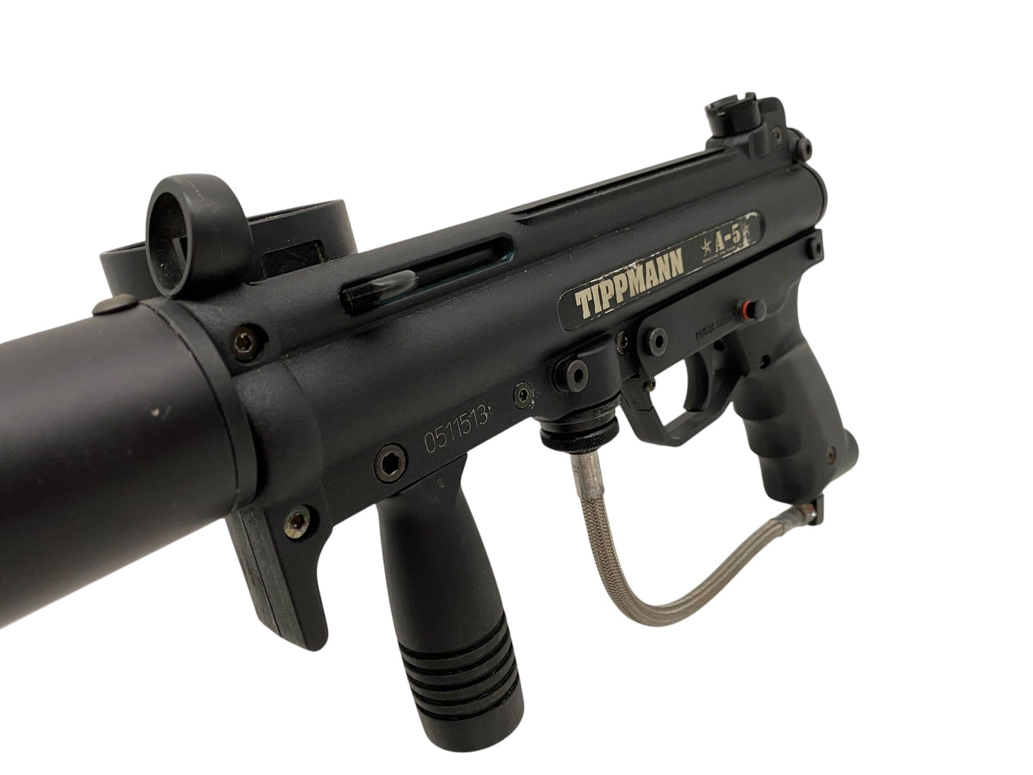 Used Tippmann A5 Flat Line Barrel Paintball Gun Paintball Gun from CPXBrosPaintball Buy/Sell/Trade Paintball Markers, New Paintball Guns, Paintball Hoppers, Paintball Masks, and Hormesis Headbands