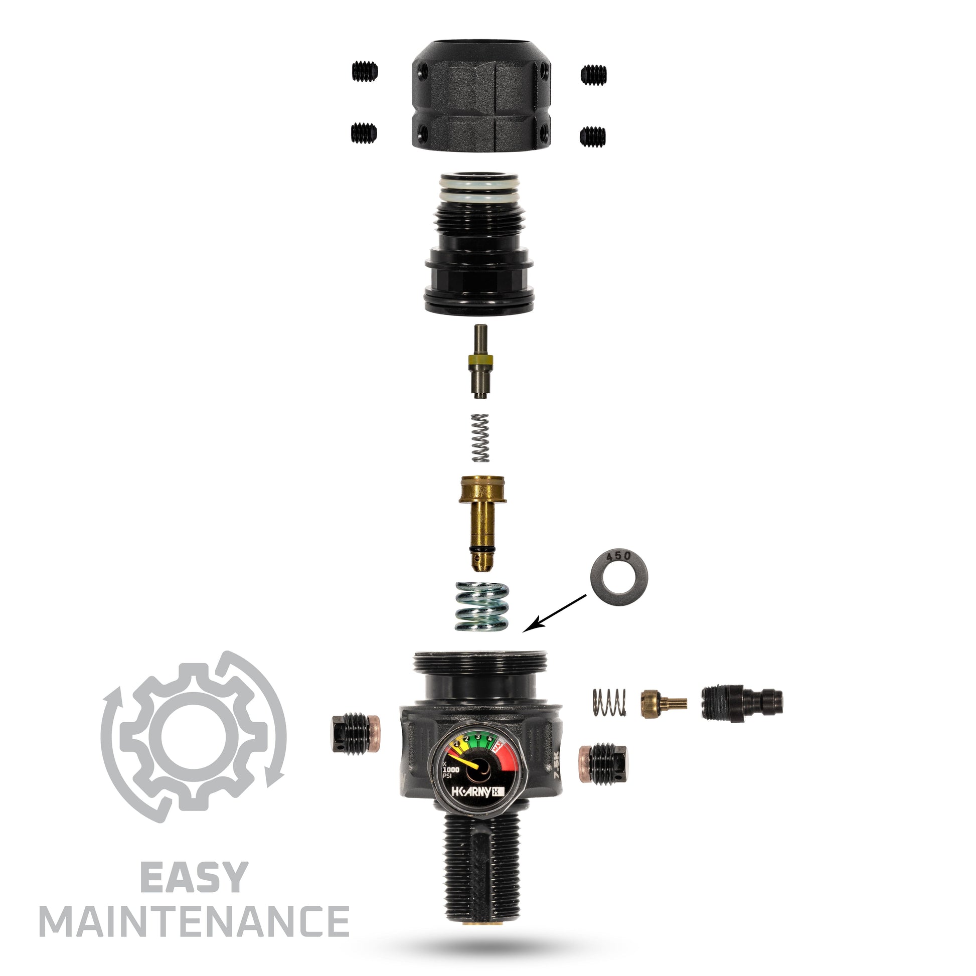 Used Turbine Pro Regulator - Adjustable & Rotational - Black Paintball Gun from HK Army Clothing Buy/Sell/Trade Paintball Markers, New Paintball Guns, Paintball Hoppers, Paintball Masks, and Hormesis Headbands