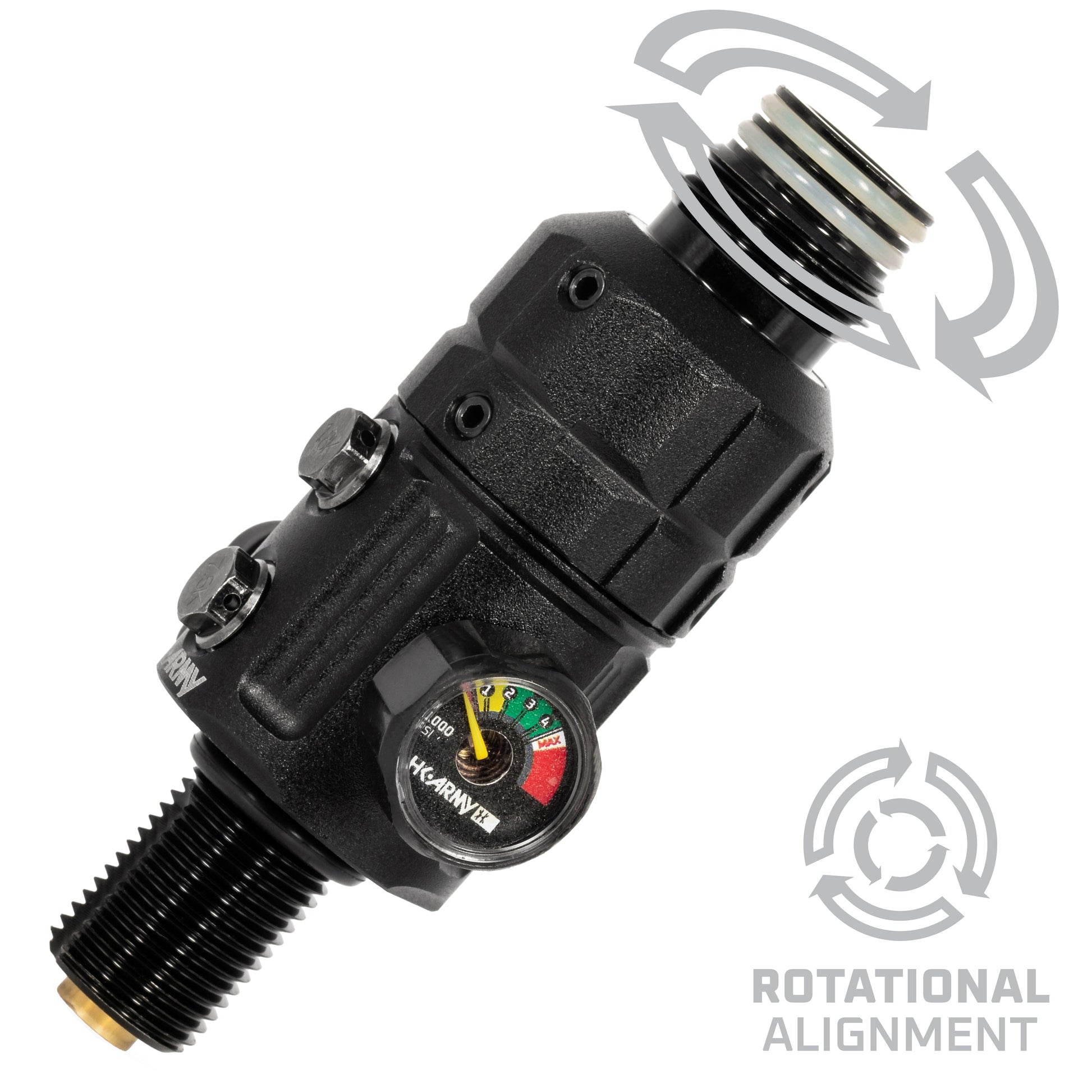 Used Turbine Pro Regulator - Long Body - Adjustable & Rotational - Black Paintball Gun from HK Army Clothing Buy/Sell/Trade Paintball Markers, New Paintball Guns, Paintball Hoppers, Paintball Masks, and Hormesis Headbands
