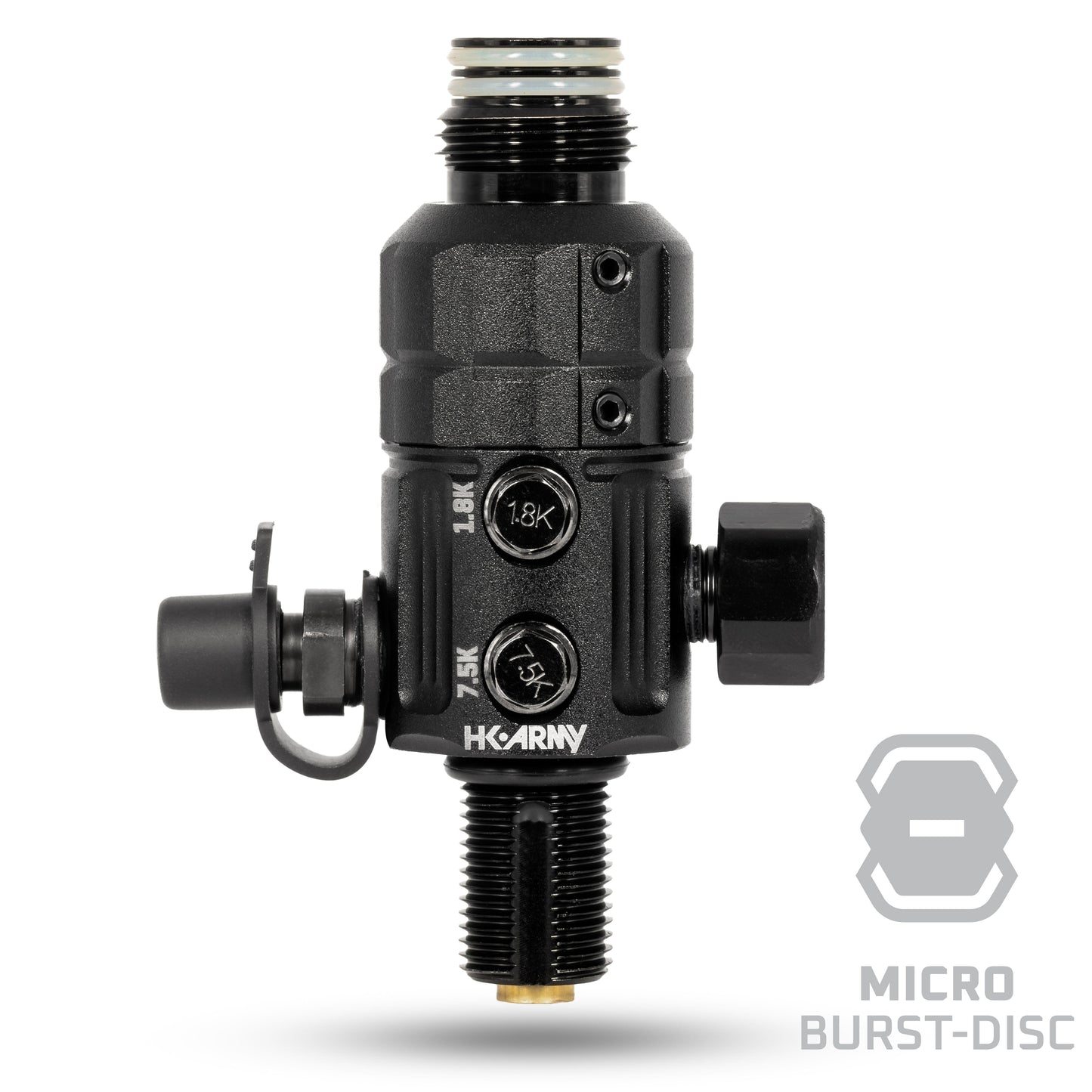 Used Turbine Pro Regulator - Long Body - Adjustable & Rotational - Black Paintball Gun from HK Army Clothing Buy/Sell/Trade Paintball Markers, New Paintball Guns, Paintball Hoppers, Paintball Masks, and Hormesis Headbands