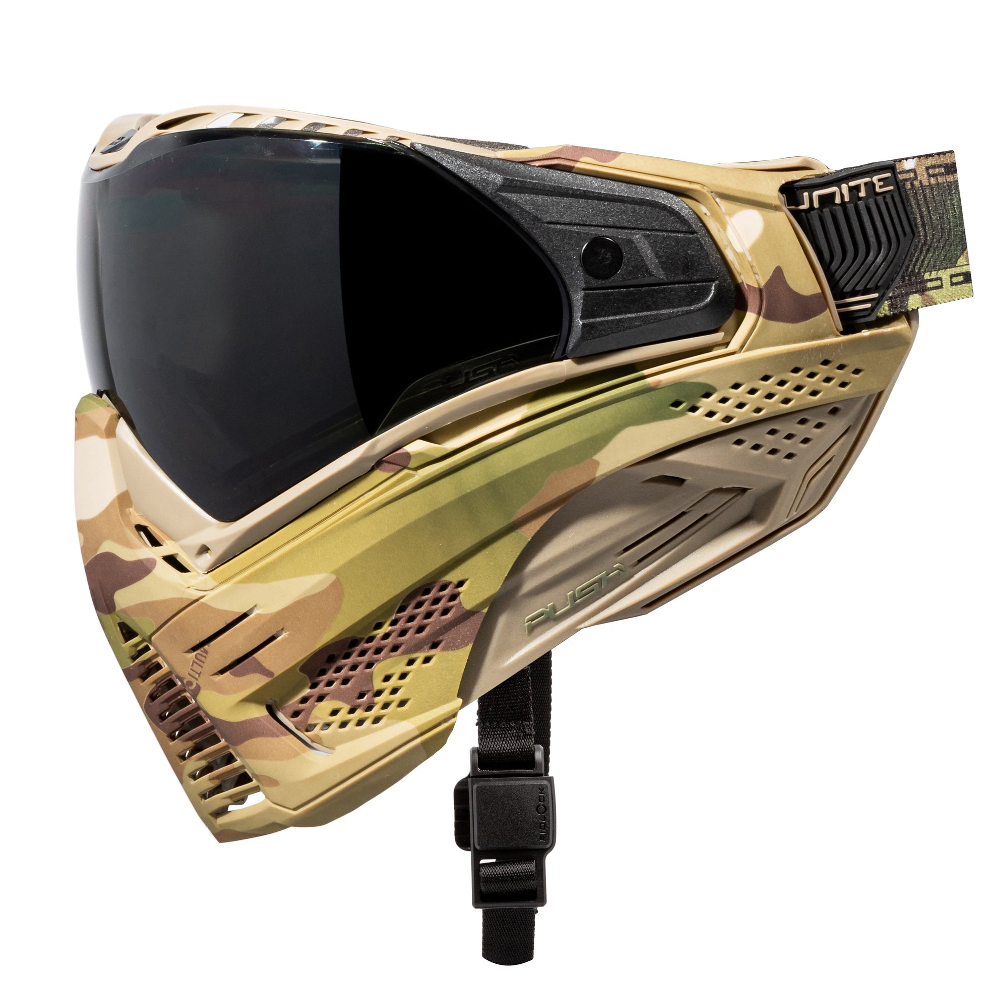 Used Unite Goggle Mk II - Combat (Camo/Tan) - Smoke Lens Paintball Gun from HK Army Clothing Buy/Sell/Trade Paintball Markers, New Paintball Guns, Paintball Hoppers, Paintball Masks, and Hormesis Headbands