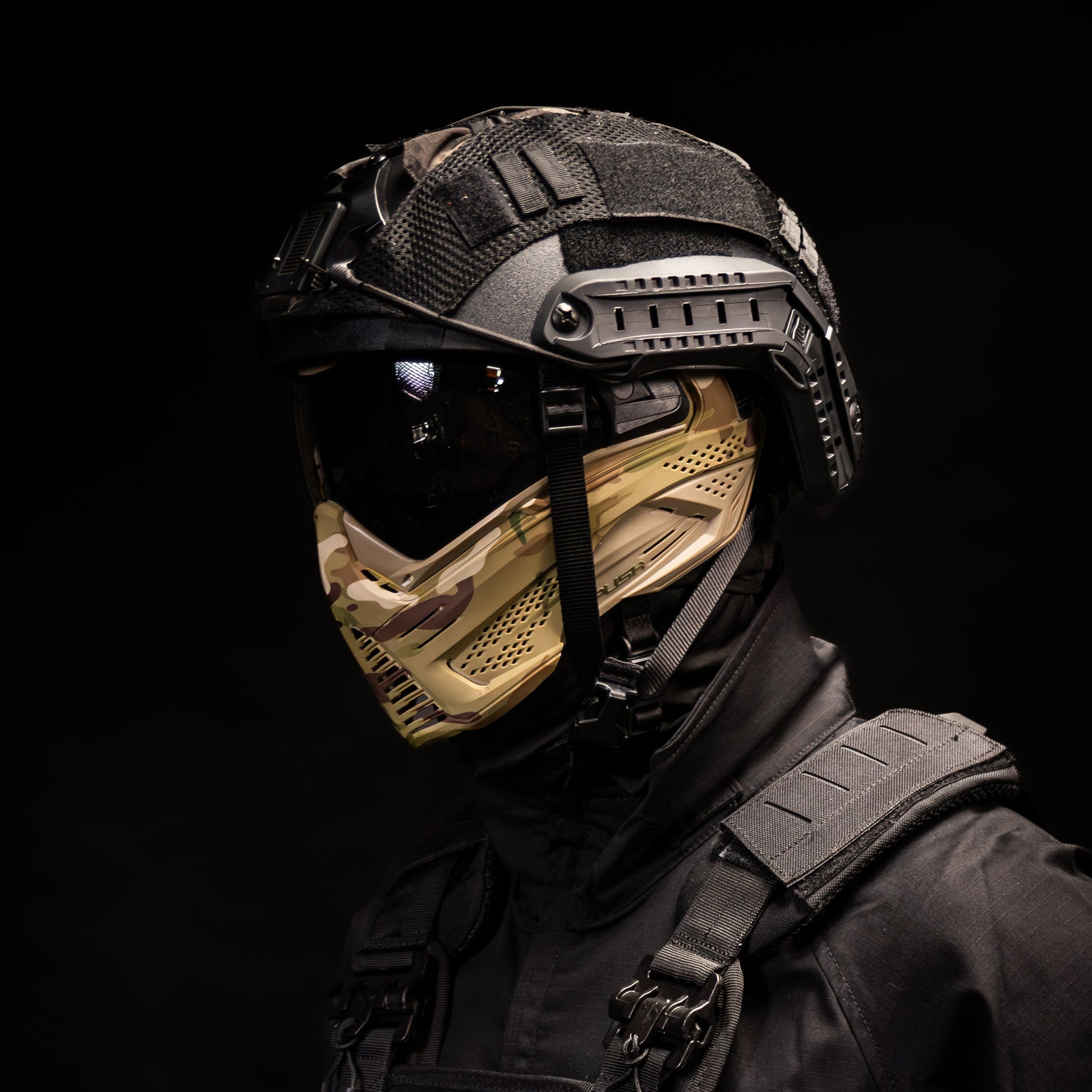 Used Unite Goggle Mk II - Combat (Camo/Tan) - Smoke Lens Paintball Gun from HK Army Clothing Buy/Sell/Trade Paintball Markers, New Paintball Guns, Paintball Hoppers, Paintball Masks, and Hormesis Headbands