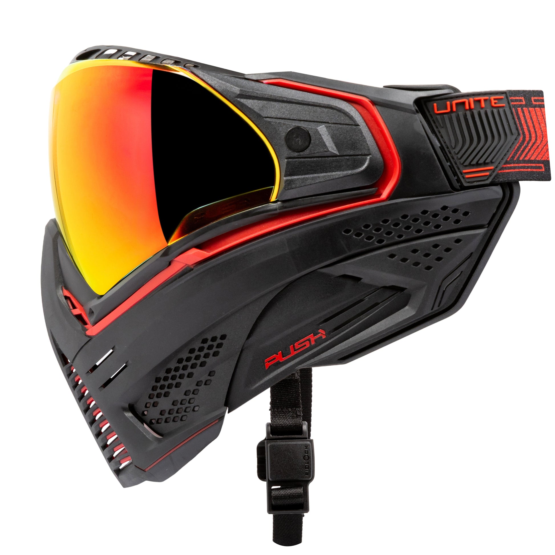 Used Unite Goggle Mk II - Legion (Black/Red) - Red Lens Paintball Gun from HK Army Clothing Buy/Sell/Trade Paintball Markers, New Paintball Guns, Paintball Hoppers, Paintball Masks, and Hormesis Headbands