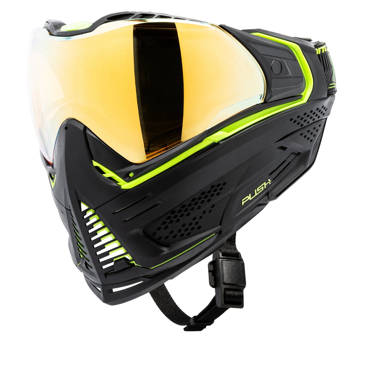 Used Unite Goggle Mk II - Reactor (Black/Green) - Gold Lens Paintball Gun from HK Army Clothing Buy/Sell/Trade Paintball Markers, New Paintball Guns, Paintball Hoppers, Paintball Masks, and Hormesis Headbands