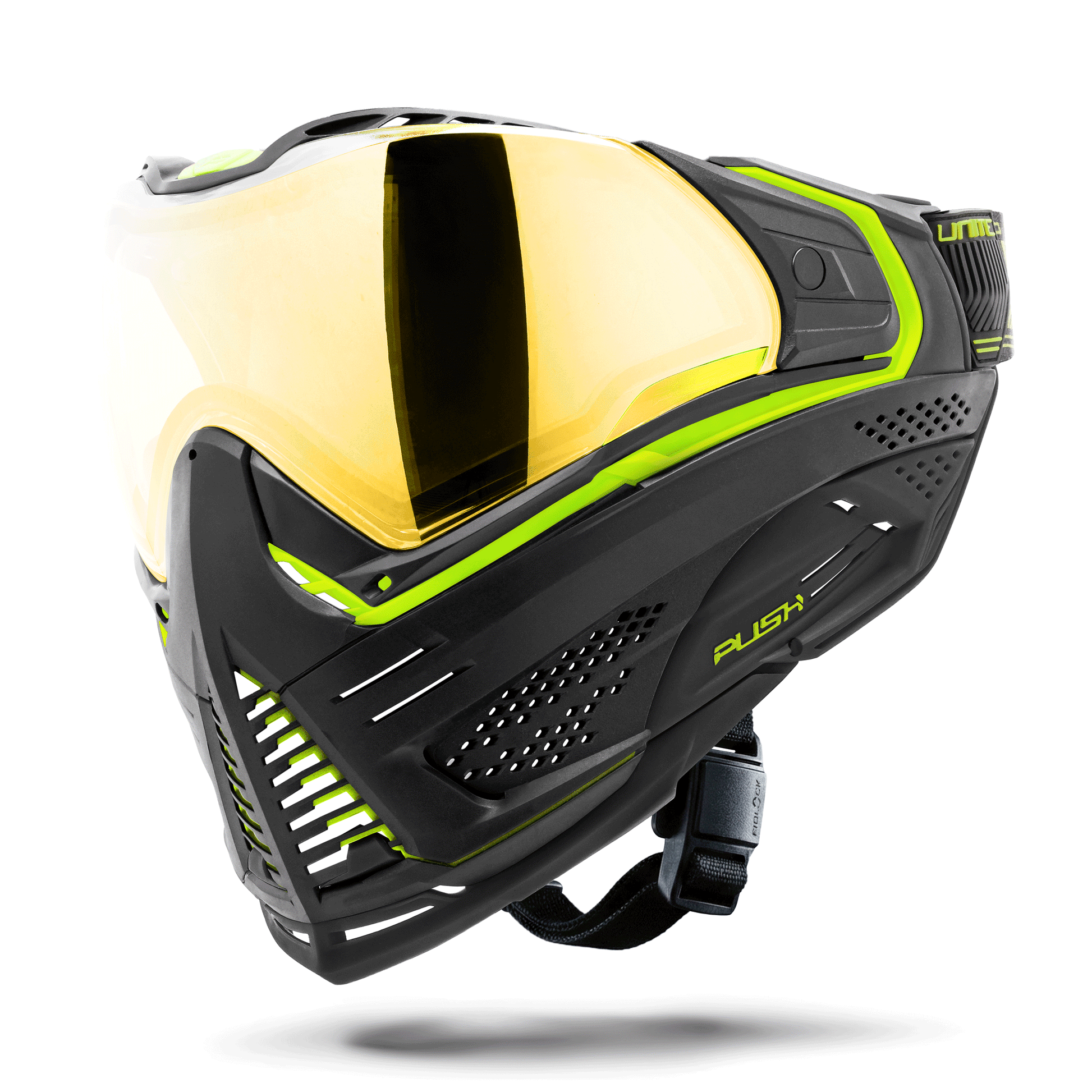 Used Unite Goggle Mk II - Reactor (Black/Green) - Gold Lens Paintball Gun from HK Army Clothing Buy/Sell/Trade Paintball Markers, New Paintball Guns, Paintball Hoppers, Paintball Masks, and Hormesis Headbands