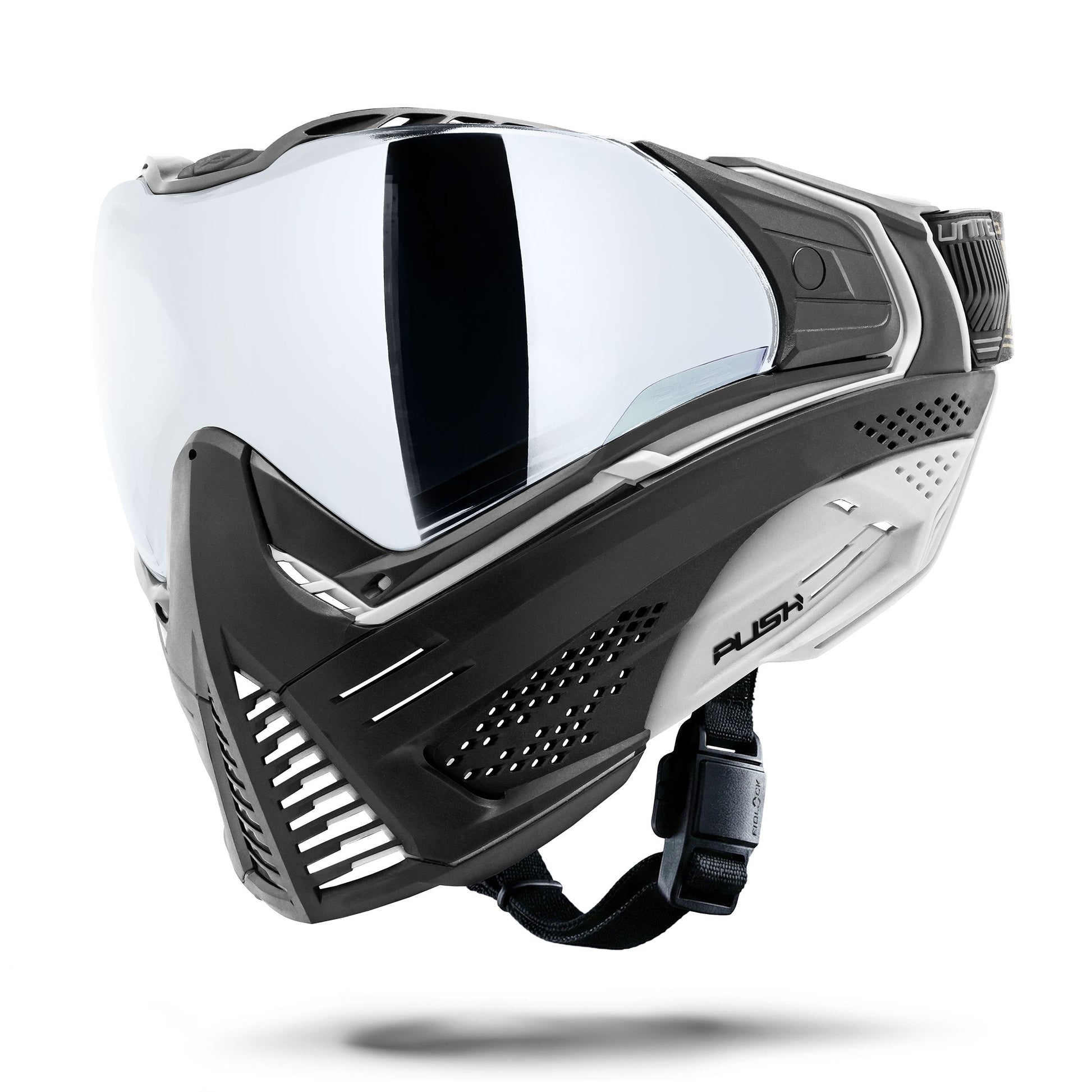 Used Unite Goggle Mk II - Seeker (Black/White) - Silver Lens Paintball Gun from HK Army Clothing Buy/Sell/Trade Paintball Markers, New Paintball Guns, Paintball Hoppers, Paintball Masks, and Hormesis Headbands