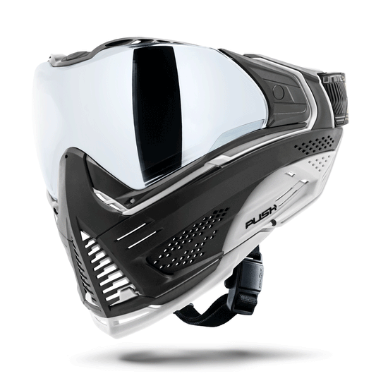 Used Unite Goggle Mk II - Seeker (Black/White) - Silver Lens Paintball Gun from HK Army Clothing Buy/Sell/Trade Paintball Markers, New Paintball Guns, Paintball Hoppers, Paintball Masks, and Hormesis Headbands