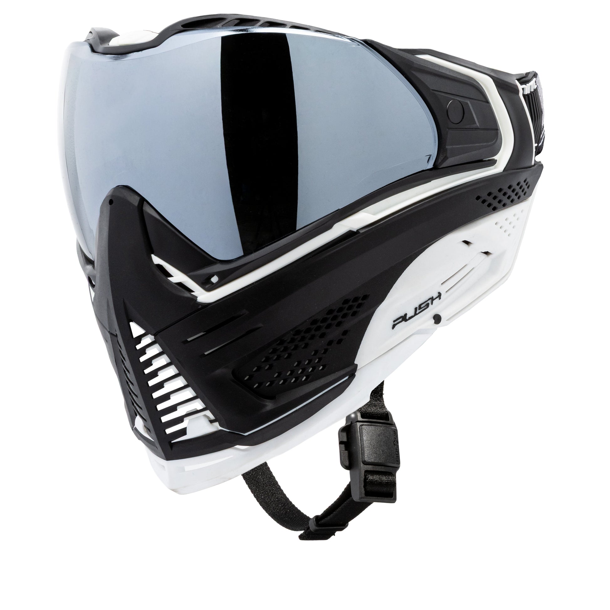 Used Unite Goggle Mk II - Seeker (Black/White) - Silver Lens Paintball Gun from HK Army Clothing Buy/Sell/Trade Paintball Markers, New Paintball Guns, Paintball Hoppers, Paintball Masks, and Hormesis Headbands