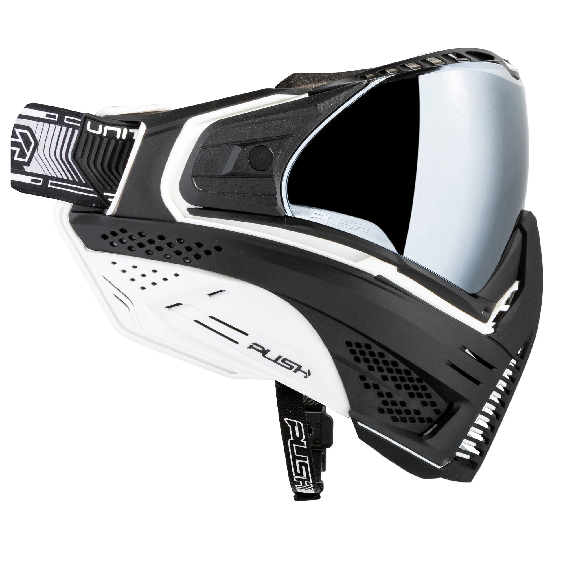 Used Unite Goggle Mk II - Seeker (Black/White) - Silver Lens Paintball Gun from HK Army Clothing Buy/Sell/Trade Paintball Markers, New Paintball Guns, Paintball Hoppers, Paintball Masks, and Hormesis Headbands