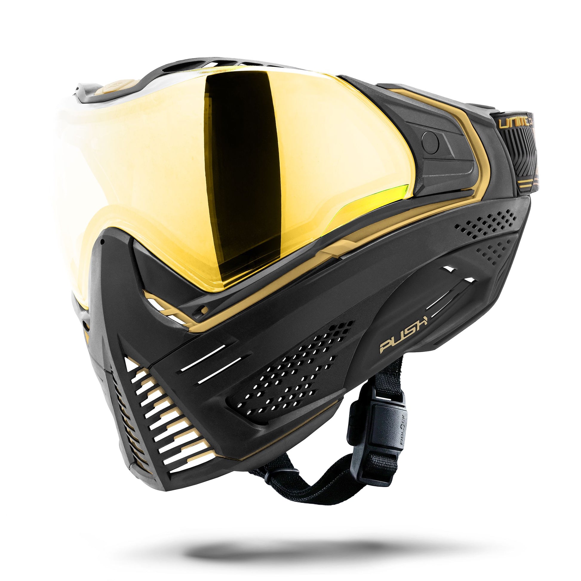 Used Unite Goggle Mk II - Sentinel (Black/Gold) - Gold Lens Paintball Gun from HK Army Clothing Buy/Sell/Trade Paintball Markers, New Paintball Guns, Paintball Hoppers, Paintball Masks, and Hormesis Headbands