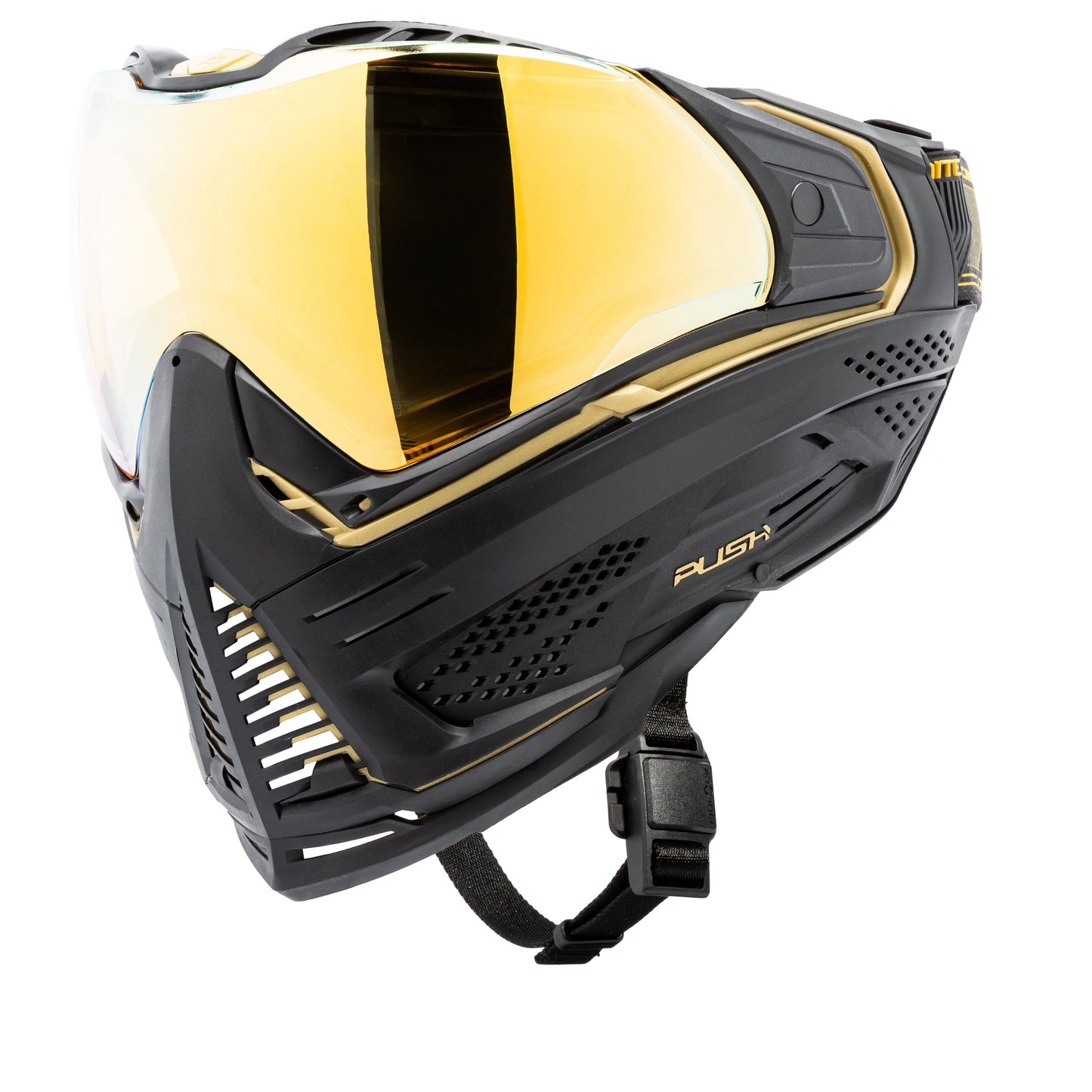 Used Unite Goggle Mk II - Sentinel (Black/Gold) - Gold Lens Paintball Gun from HK Army Clothing Buy/Sell/Trade Paintball Markers, New Paintball Guns, Paintball Hoppers, Paintball Masks, and Hormesis Headbands