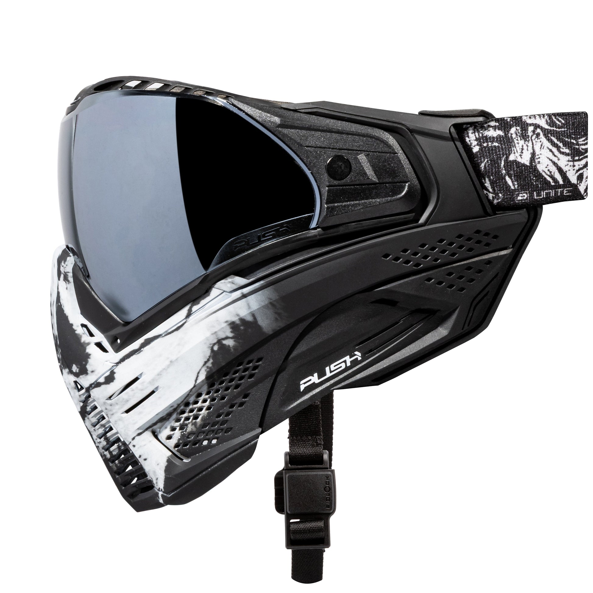 Used Unite Goggle Mk II - Warlord Omen (Black/White Skull) - Silver Lens Paintball Gun from HK Army Clothing Buy/Sell/Trade Paintball Markers, New Paintball Guns, Paintball Hoppers, Paintball Masks, and Hormesis Headbands