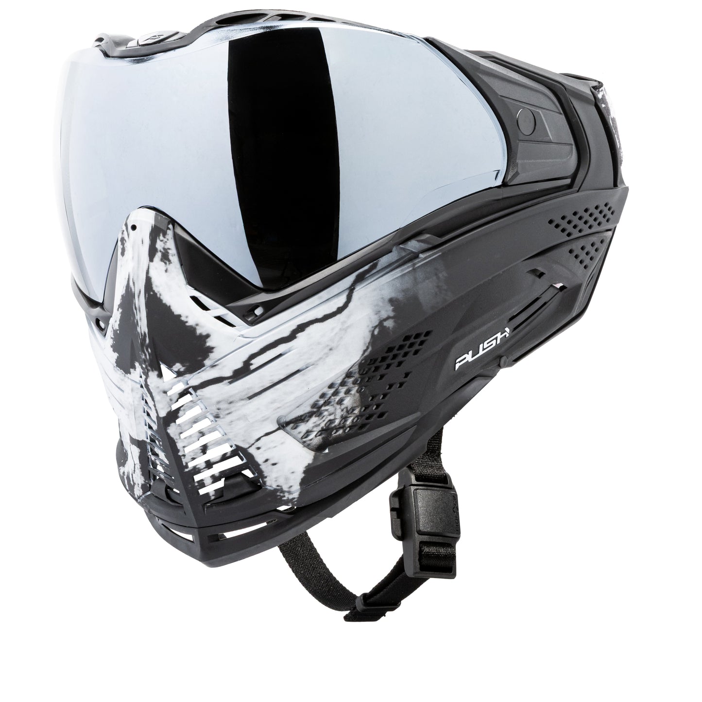 Used Unite Goggle Mk II - Warlord Omen (Black/White Skull) - Silver Lens Paintball Gun from HK Army Clothing Buy/Sell/Trade Paintball Markers, New Paintball Guns, Paintball Hoppers, Paintball Masks, and Hormesis Headbands