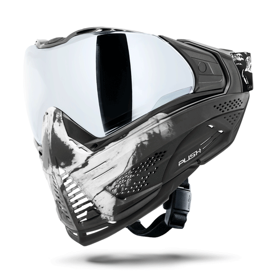 Used Unite Goggle Mk II - Warlord Omen (Black/White Skull) - Silver Lens Paintball Gun from HK Army Clothing Buy/Sell/Trade Paintball Markers, New Paintball Guns, Paintball Hoppers, Paintball Masks, and Hormesis Headbands
