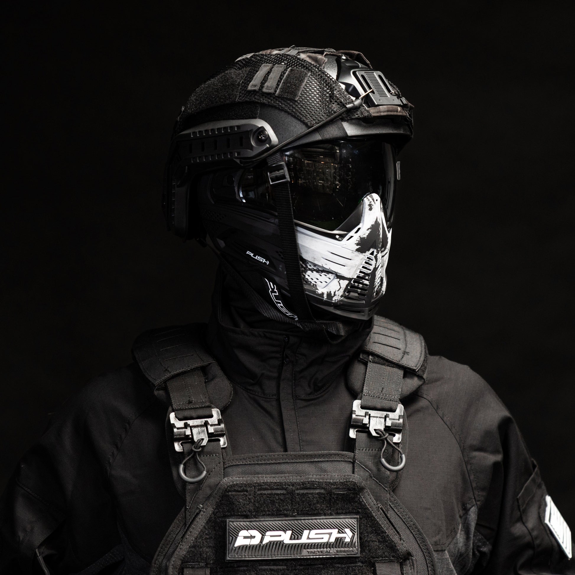 Used Unite Goggle Mk II - Warlord Omen (Black/White Skull) - Silver Lens Paintball Gun from HK Army Clothing Buy/Sell/Trade Paintball Markers, New Paintball Guns, Paintball Hoppers, Paintball Masks, and Hormesis Headbands