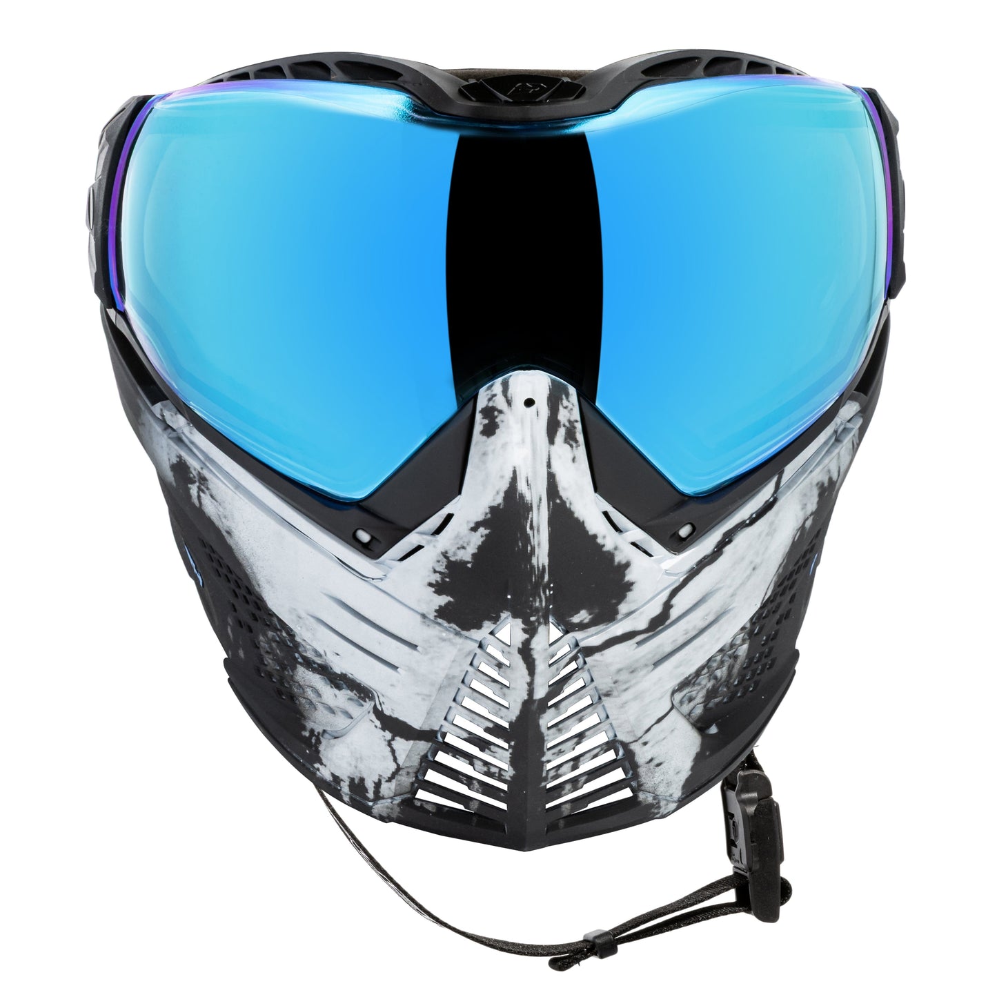 Used Unite Goggle Mk II - Warlord Soul (Black/White Skull) - Blue Lens Paintball Gun from HK Army Clothing Buy/Sell/Trade Paintball Markers, New Paintball Guns, Paintball Hoppers, Paintball Masks, and Hormesis Headbands