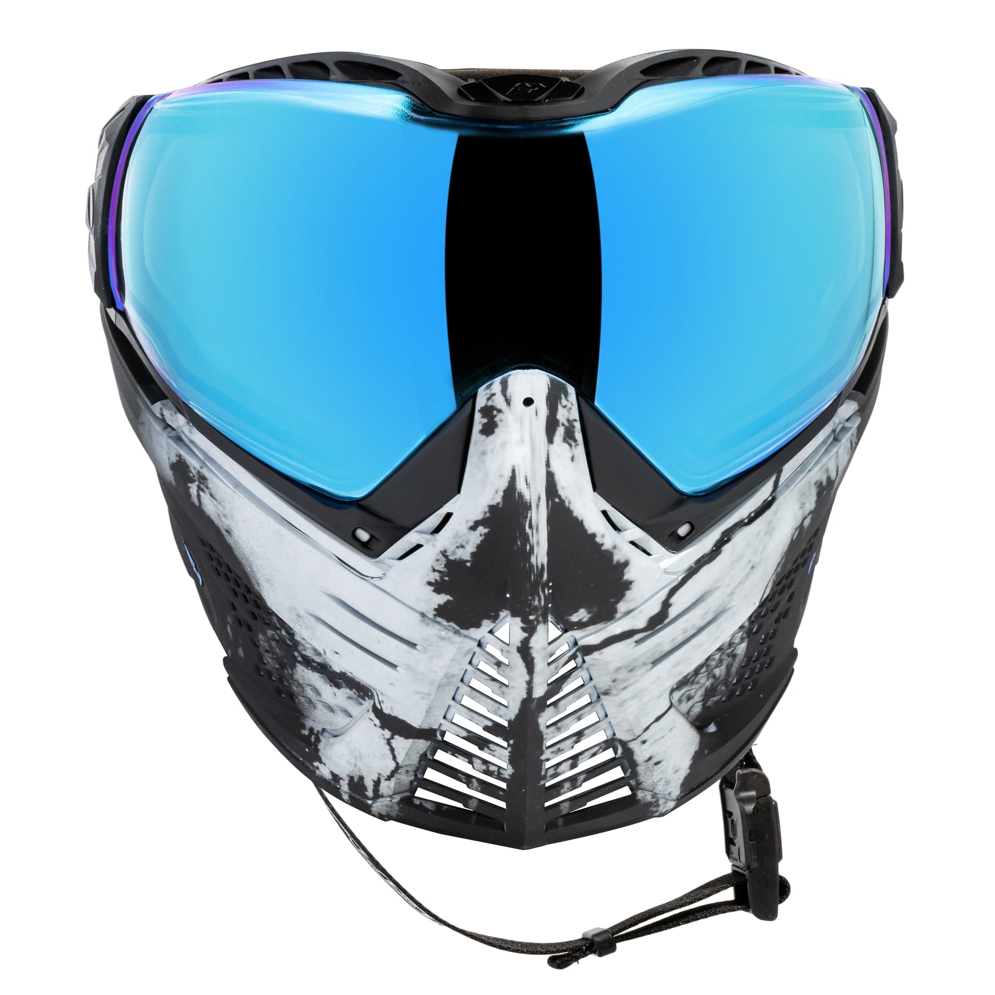 Used Unite Goggle Mk II - Warlord Soul (Black/White Skull) - Blue Lens Paintball Gun from HK Army Clothing Buy/Sell/Trade Paintball Markers, New Paintball Guns, Paintball Hoppers, Paintball Masks, and Hormesis Headbands