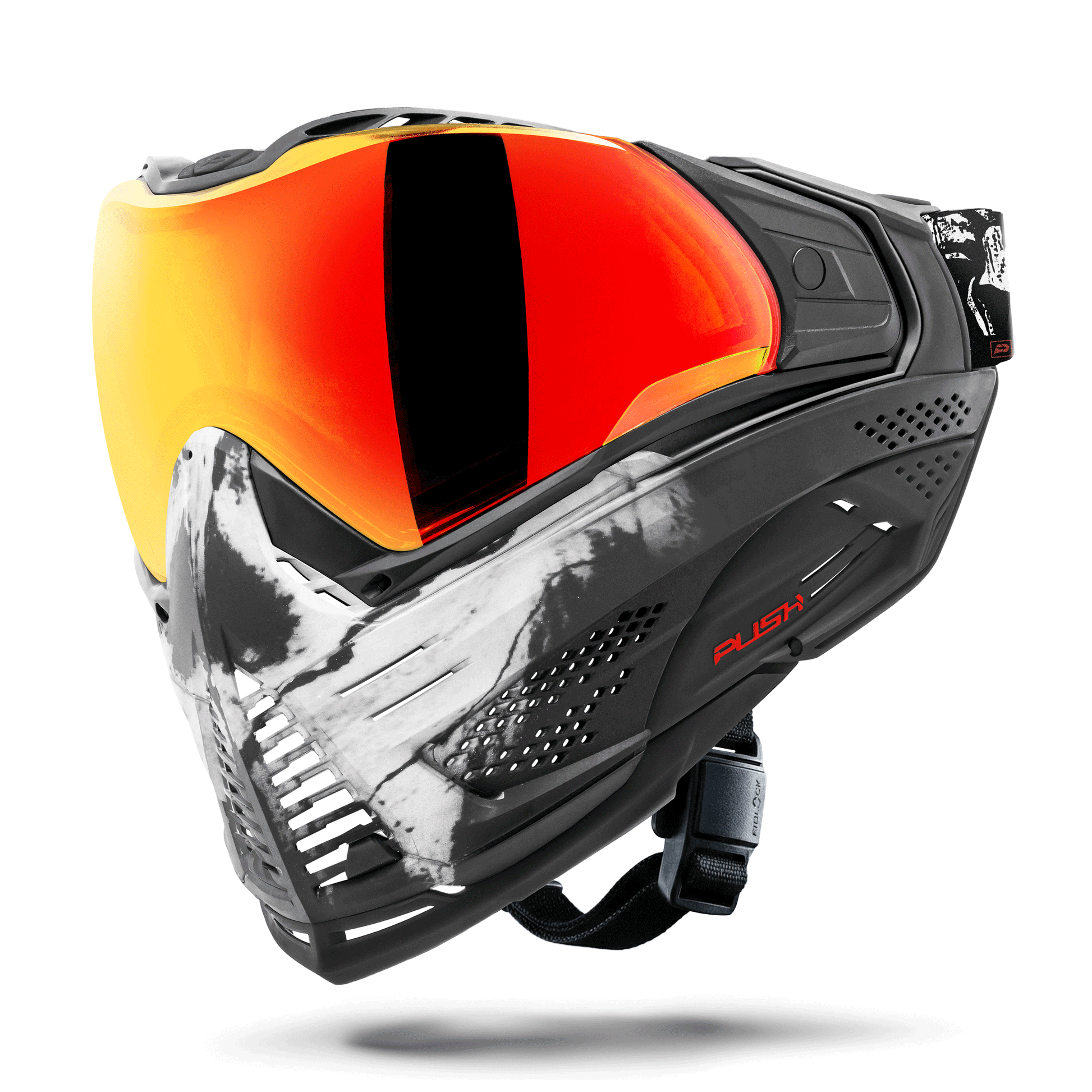 Used Unite Goggle Mk II - Warlord Viper (Black/White Skull) - Red Lens Paintball Gun from HK Army Clothing Buy/Sell/Trade Paintball Markers, New Paintball Guns, Paintball Hoppers, Paintball Masks, and Hormesis Headbands