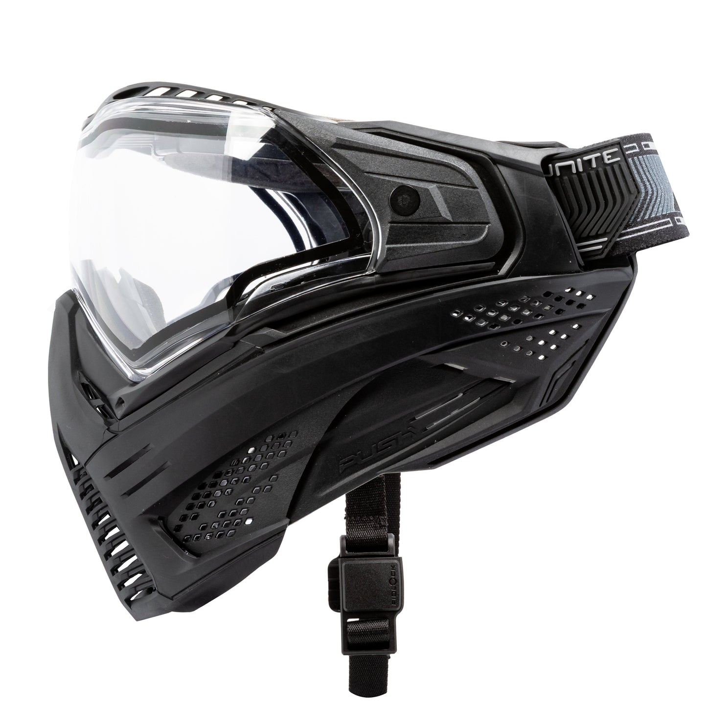 Used Unite Goggle Mk II - Watcher (Black/Black) - Clear Lens Paintball Gun from HK Army Clothing Buy/Sell/Trade Paintball Markers, New Paintball Guns, Paintball Hoppers, Paintball Masks, and Hormesis Headbands