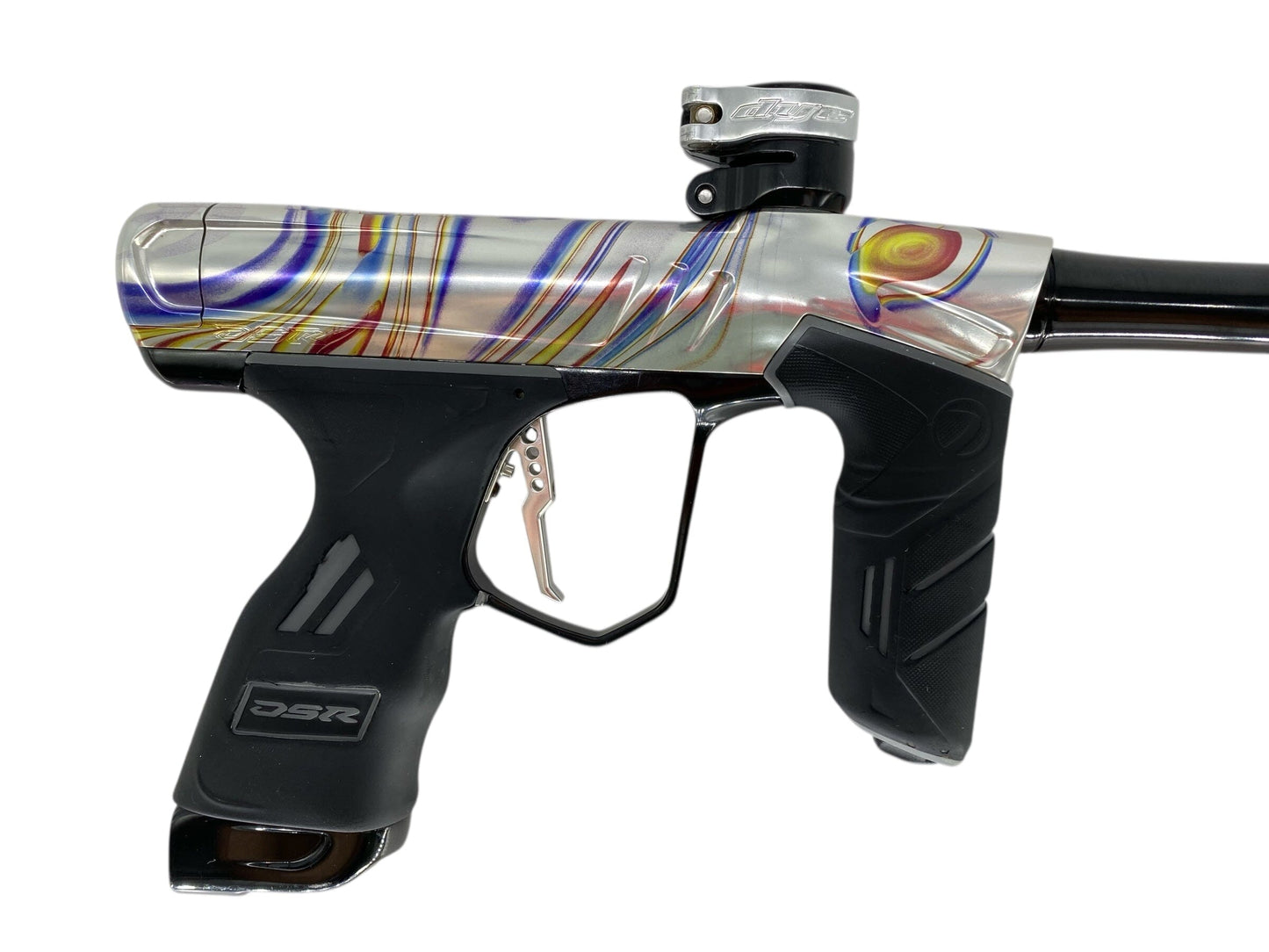 Used USED Dye Dsr+ Oil Slick Paintball Gun Paintball Gun from Matrix Paintball Buy/Sell/Trade Paintball Markers, New Paintball Guns, Paintball Hoppers, Paintball Masks, and Hormesis Headbands