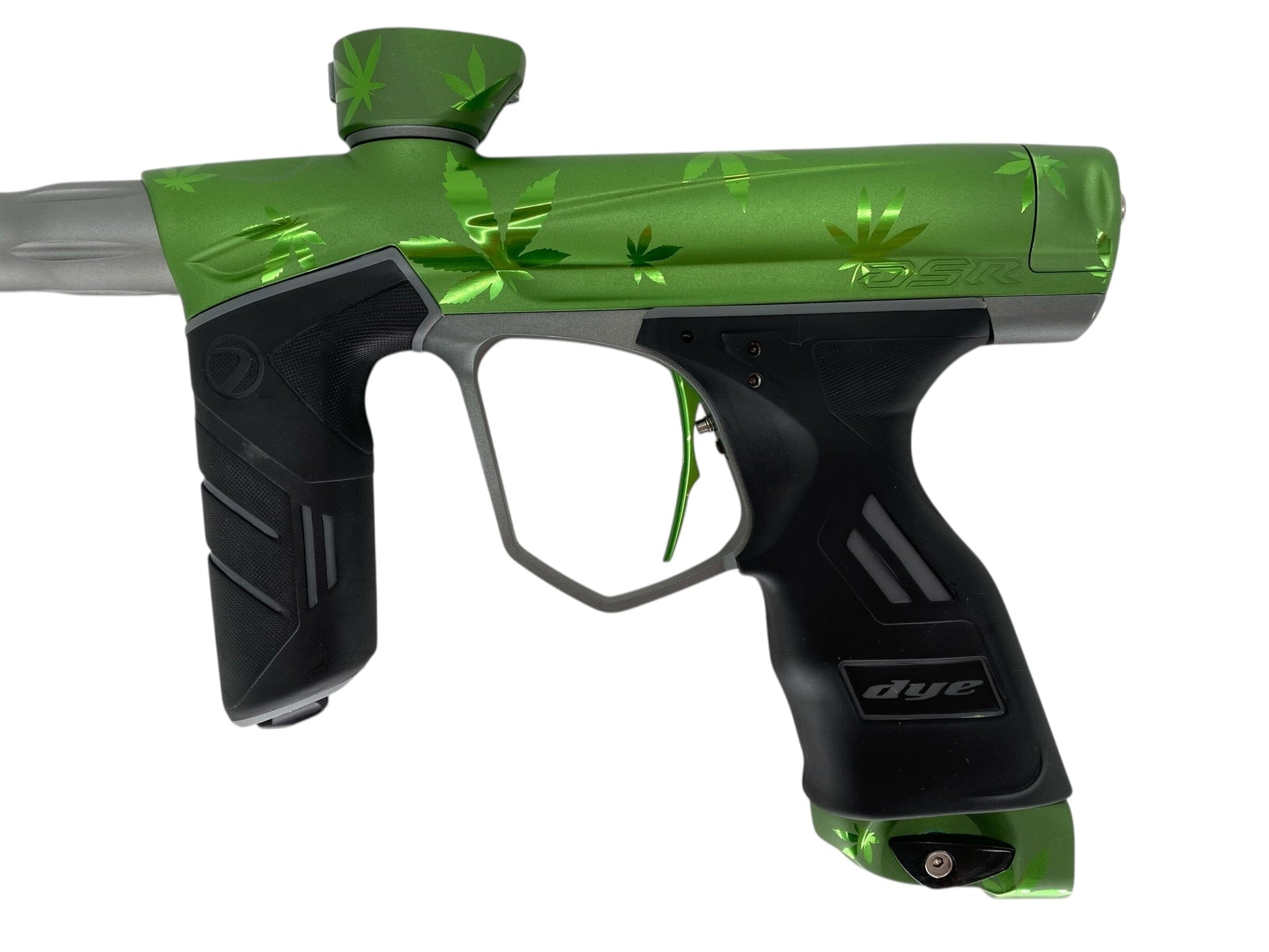 Used USED Dye DSR Paintball Gun Green Weed Paintball Gun from Matrix Paintball Buy/Sell/Trade Paintball Markers, New Paintball Guns, Paintball Hoppers, Paintball Masks, and Hormesis Headbands